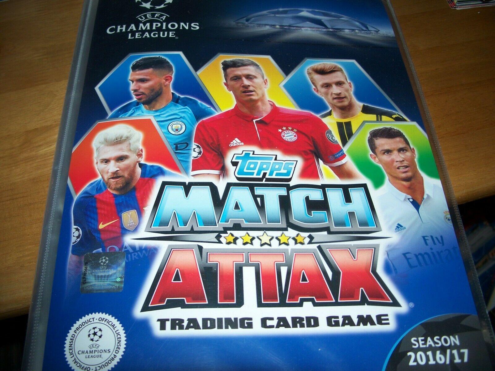 MATCH ATTAX Champions League 16 17 CARDS IN ALBUM