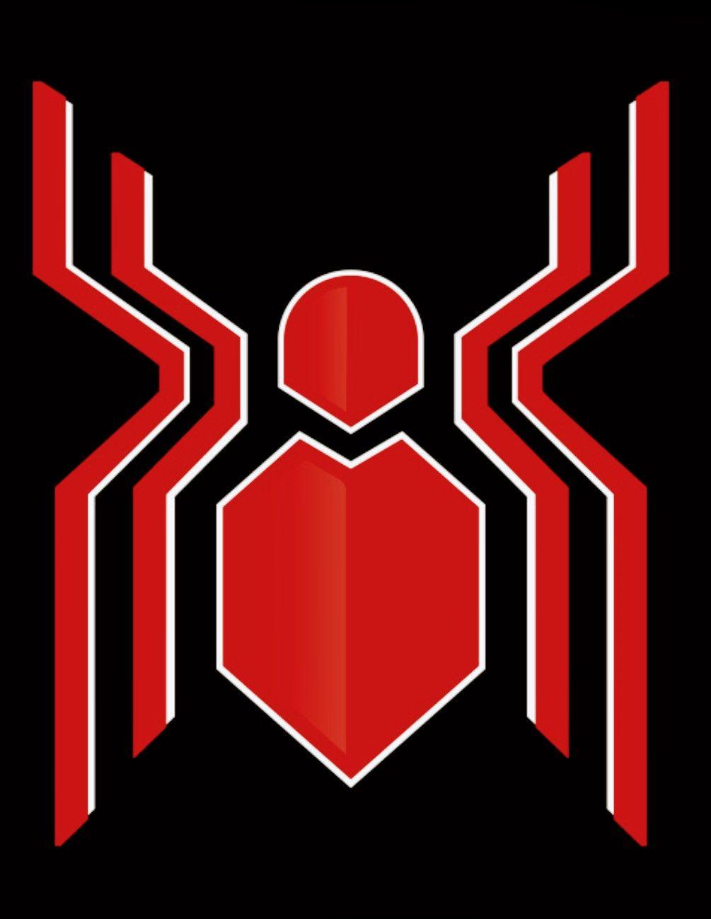 Отличительный знак человека. Символ паука Тома Холланда. Эмблема человека паука. Логотип человека паука вдали от дома.