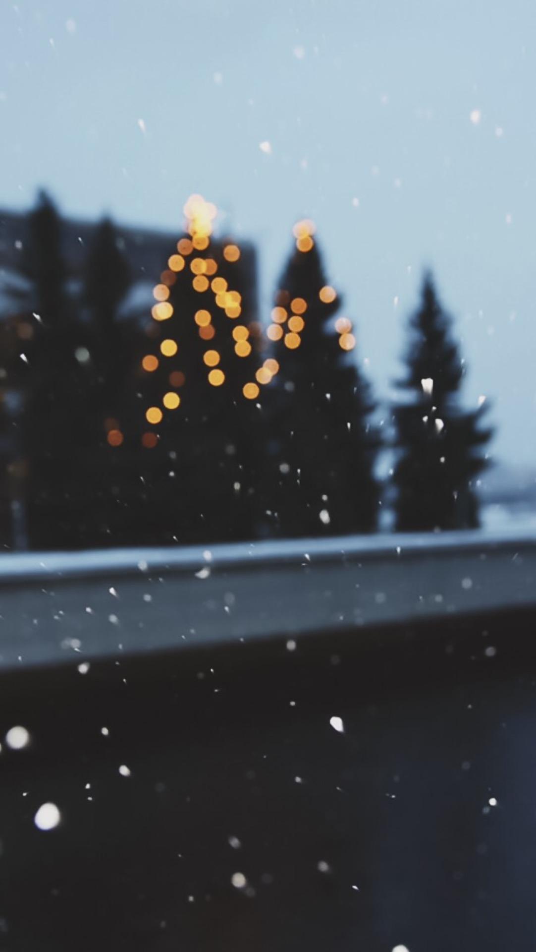 Christmas Snow Winter Lights Tumblr Food Background