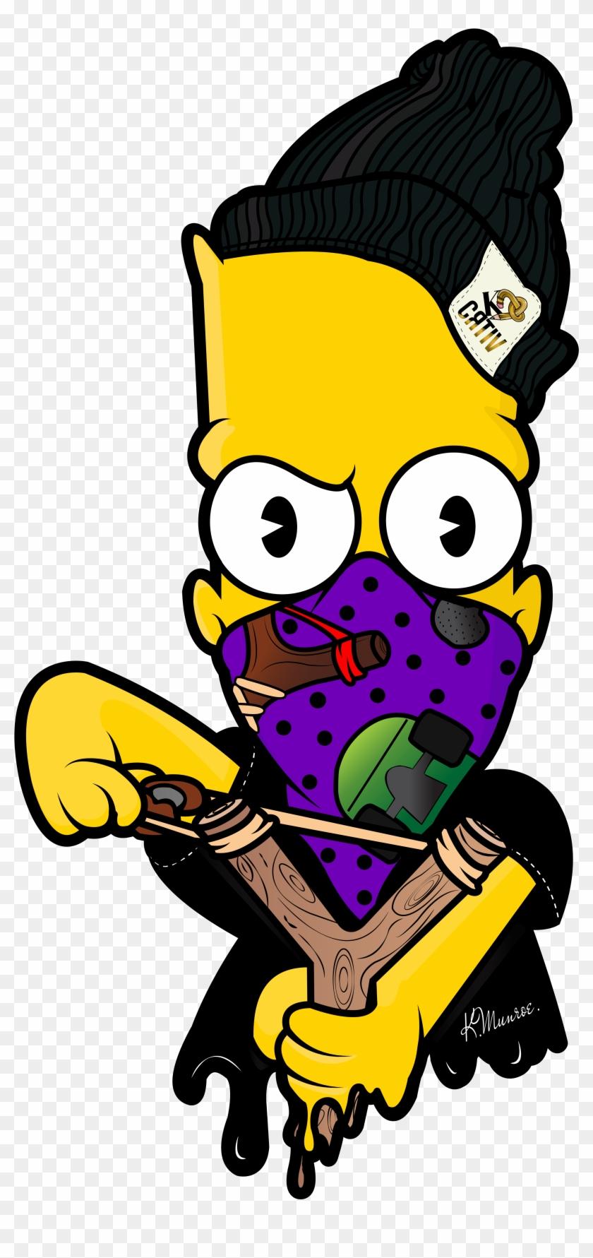 desenho do bart simpson mandrake