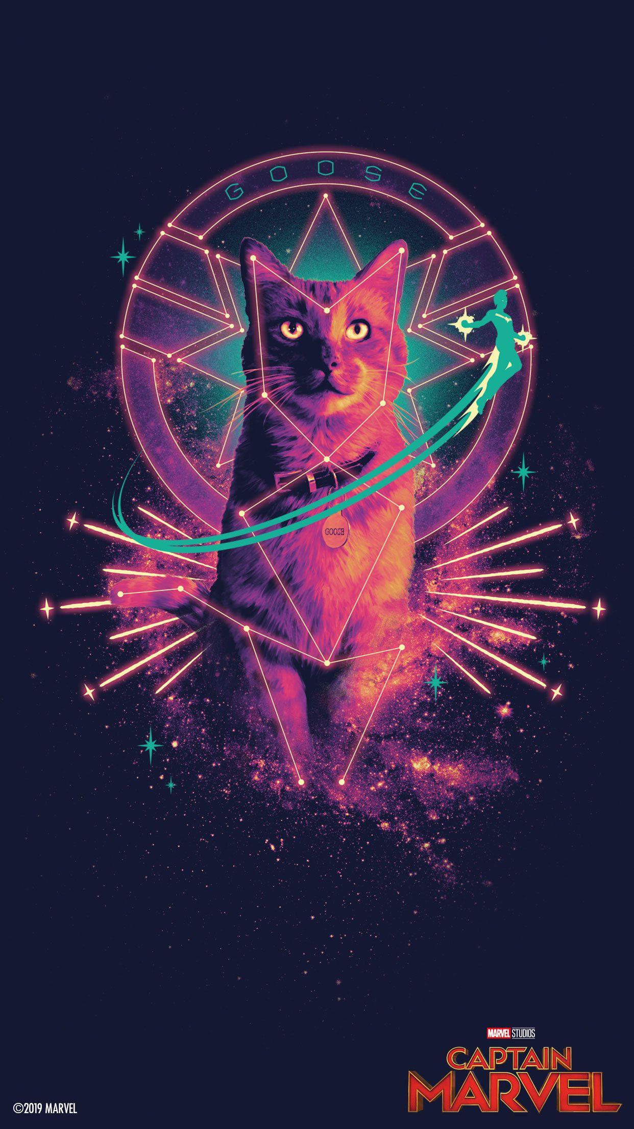 Captain Marvel Mobile Wallpaper. Disney Malaysia. Captain