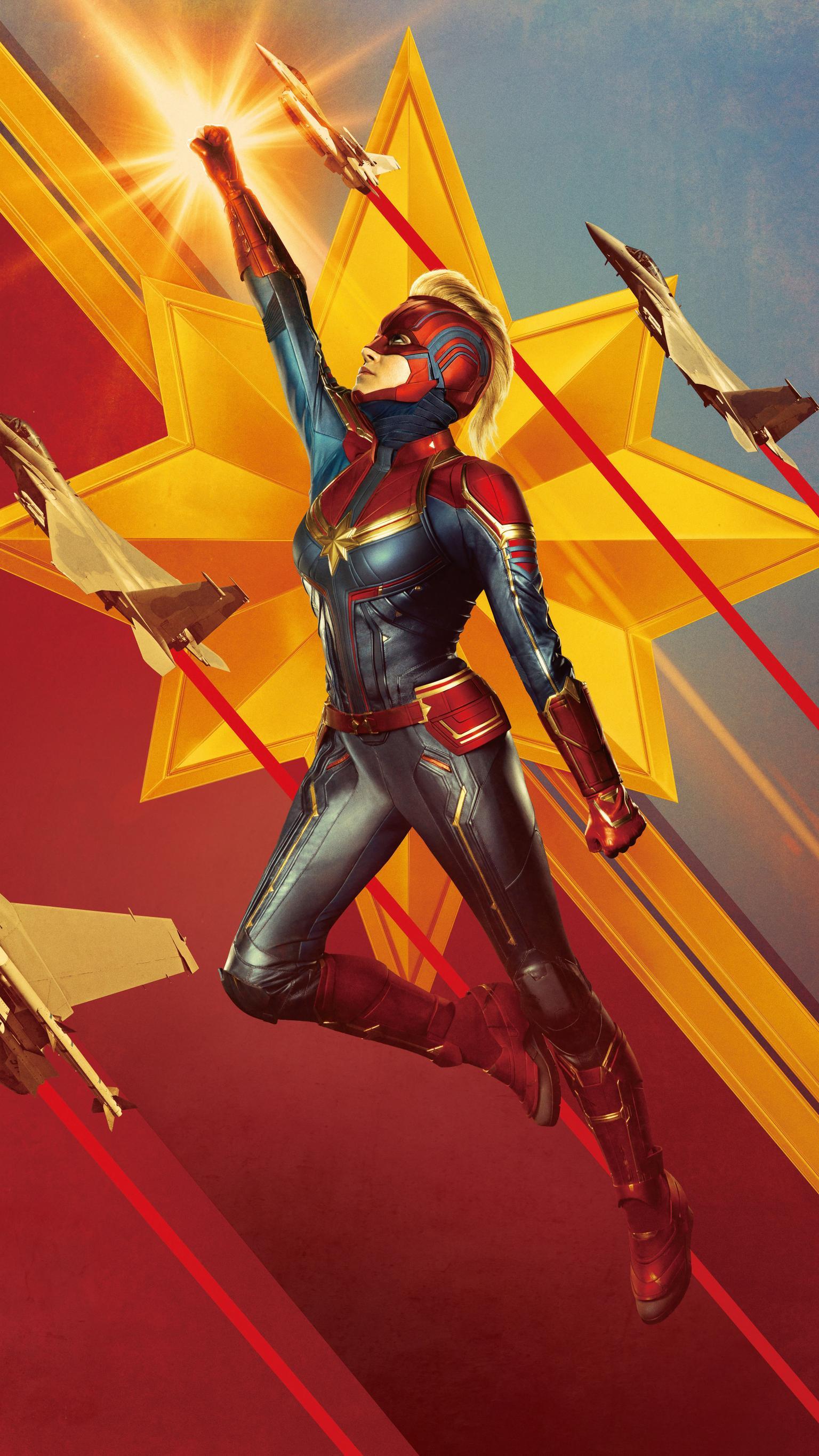 Captain Marvel (2019) Phone Wallpaper