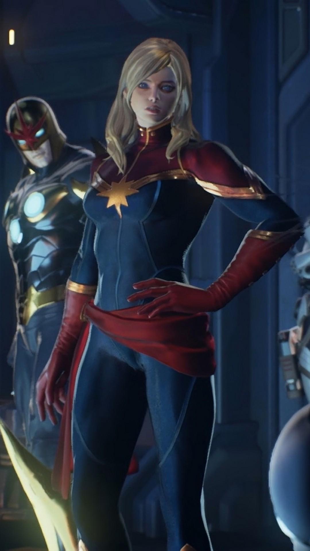 Wallpaper Phone Captain Marvel Animated Android
