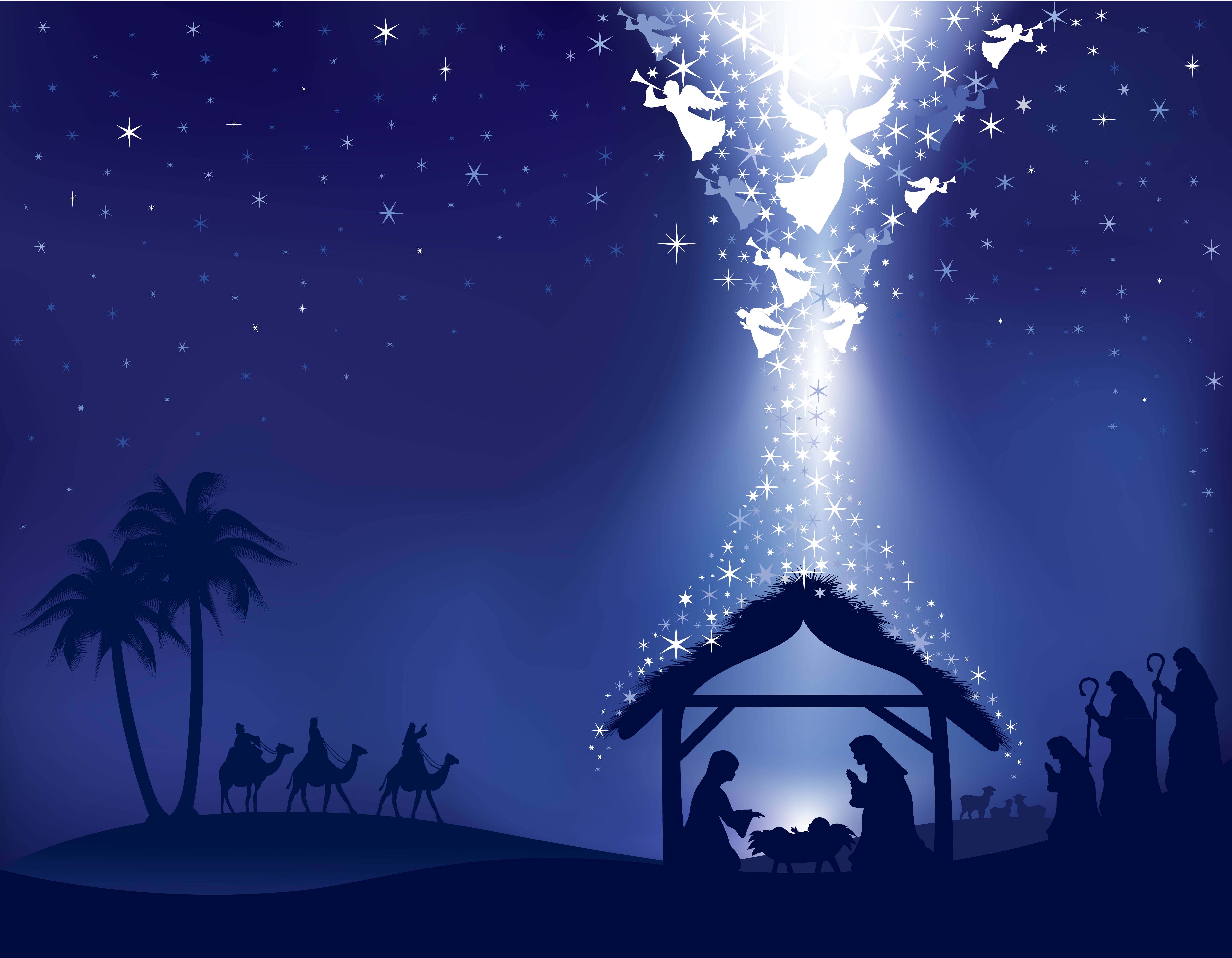 Christian Christmas Nativity Wallpaper Free Christian