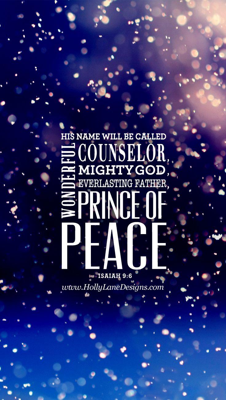 Prince of Peace. Wallpaper bible, Bible verse wallpaper
