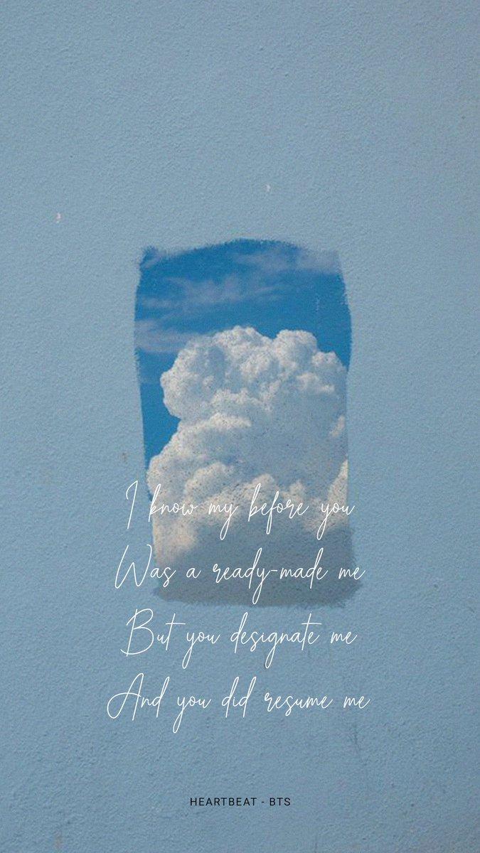 BTS Lyrics ⁷ you designate me Heartbeat