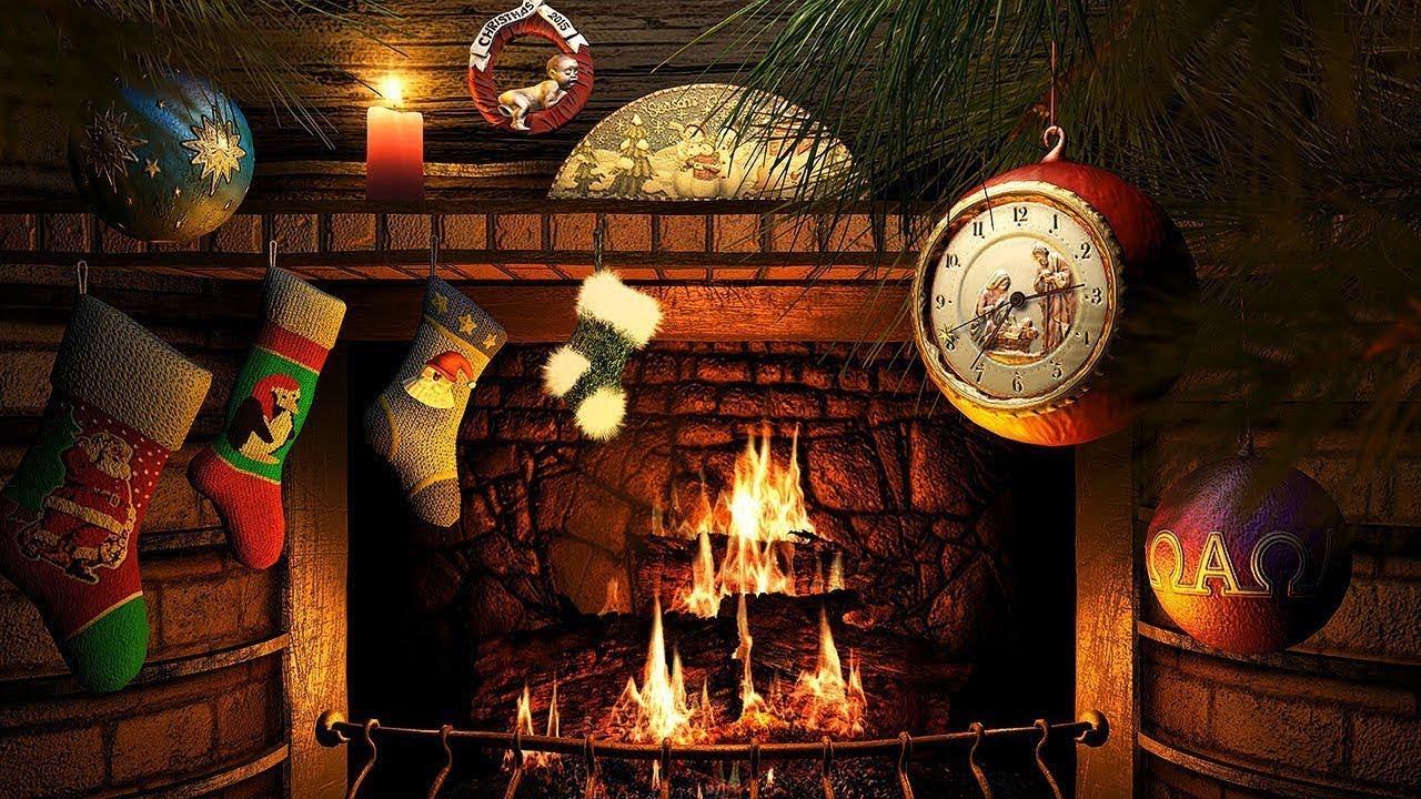 Christmas Fireplace Screensaver 4K UHD