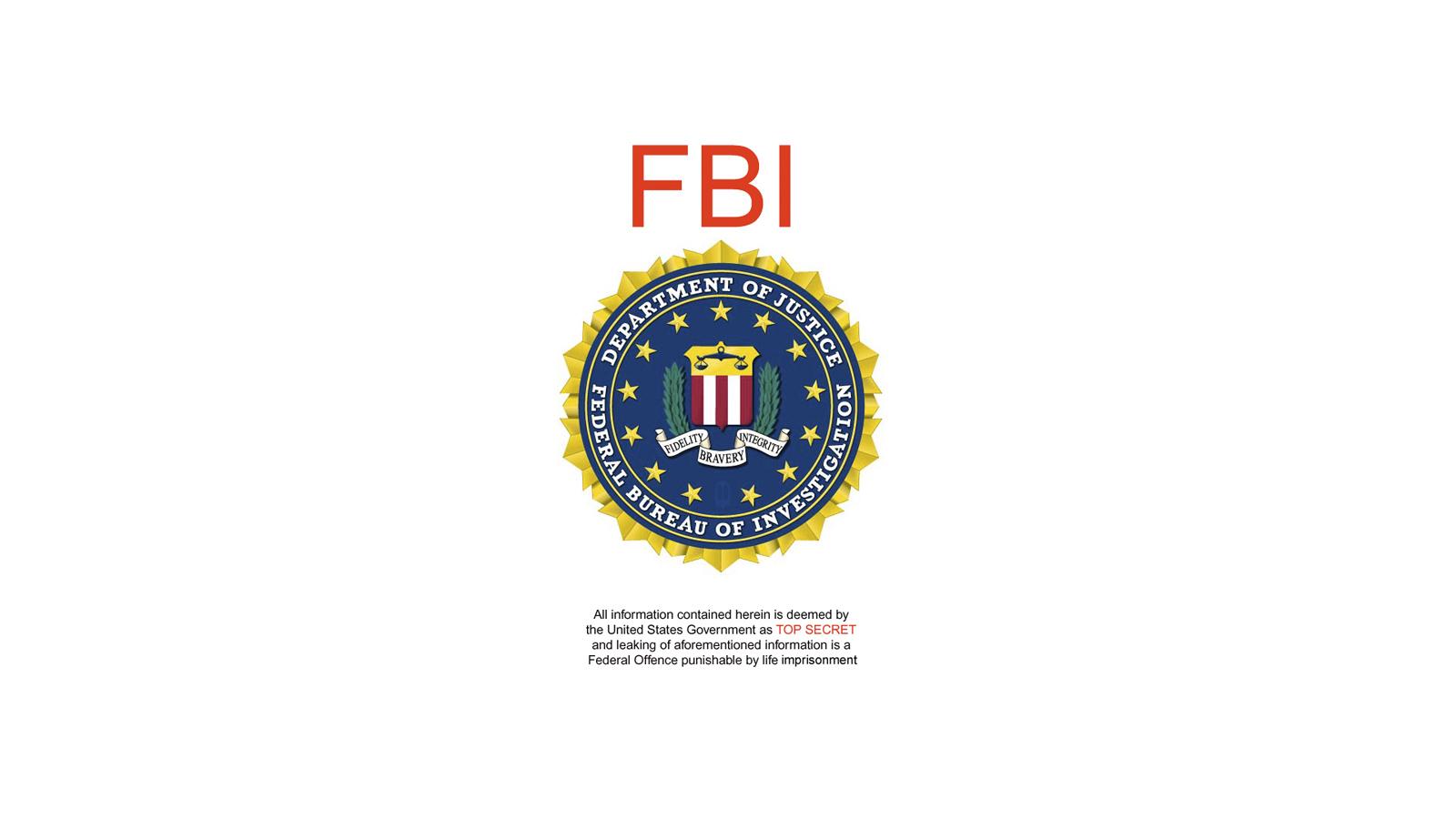 FBI Screen Background. FBI