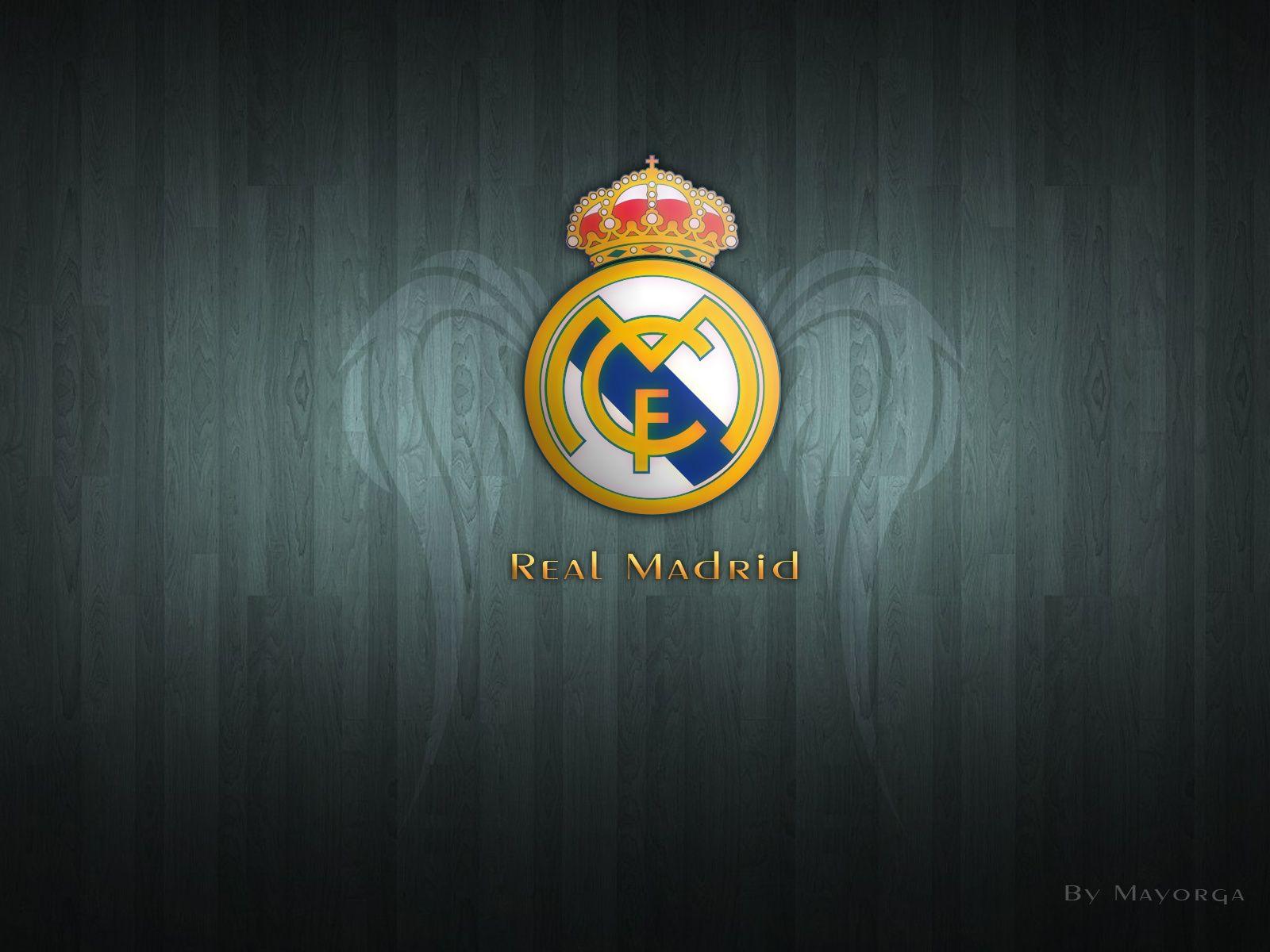 New Real Madrid Logo HD Wallpaper. Real madrid logo wallpaper