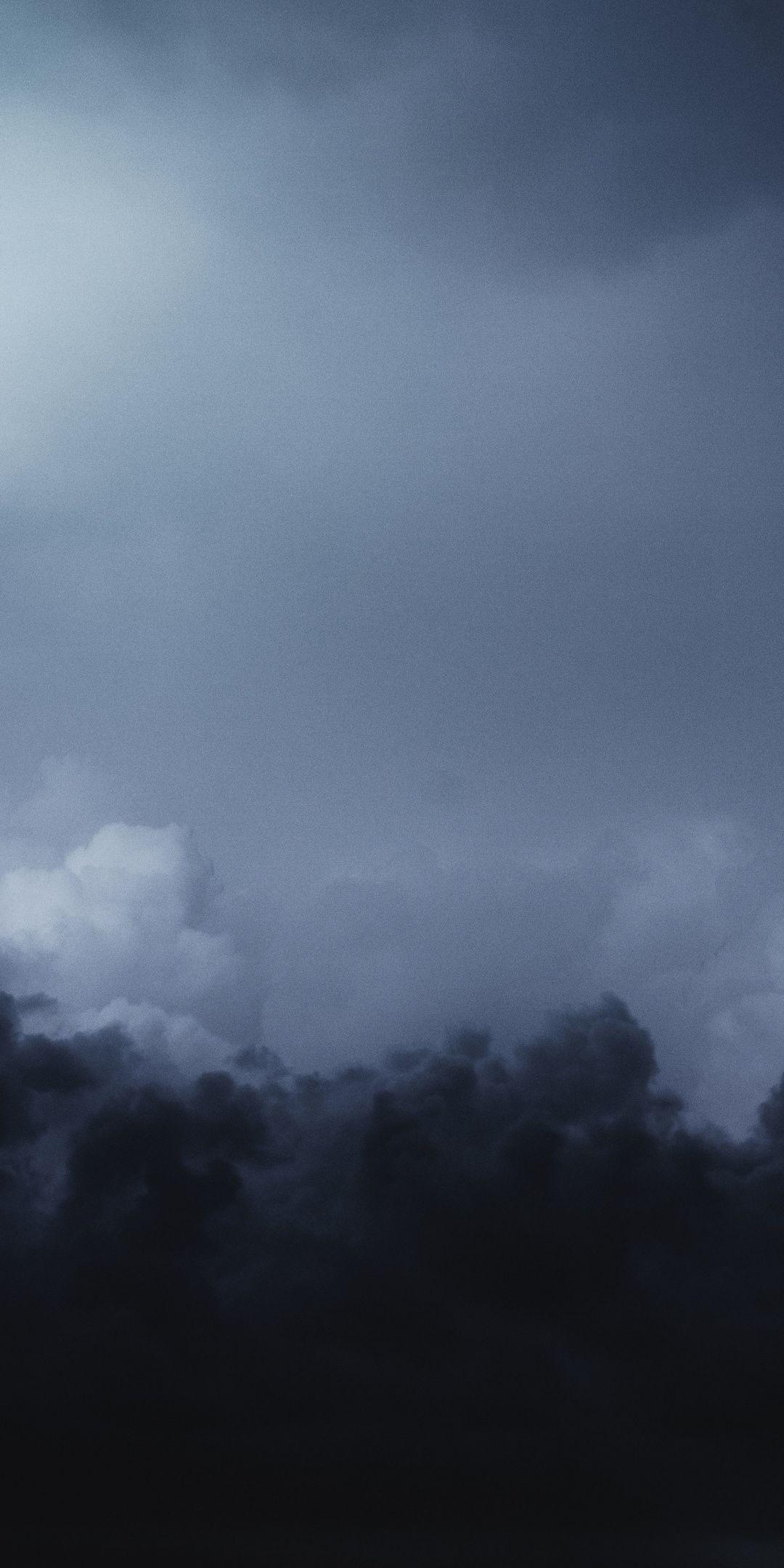 Lightning, dark, sky, clouds, storm, 1080x2160 wallpaper. iPhone