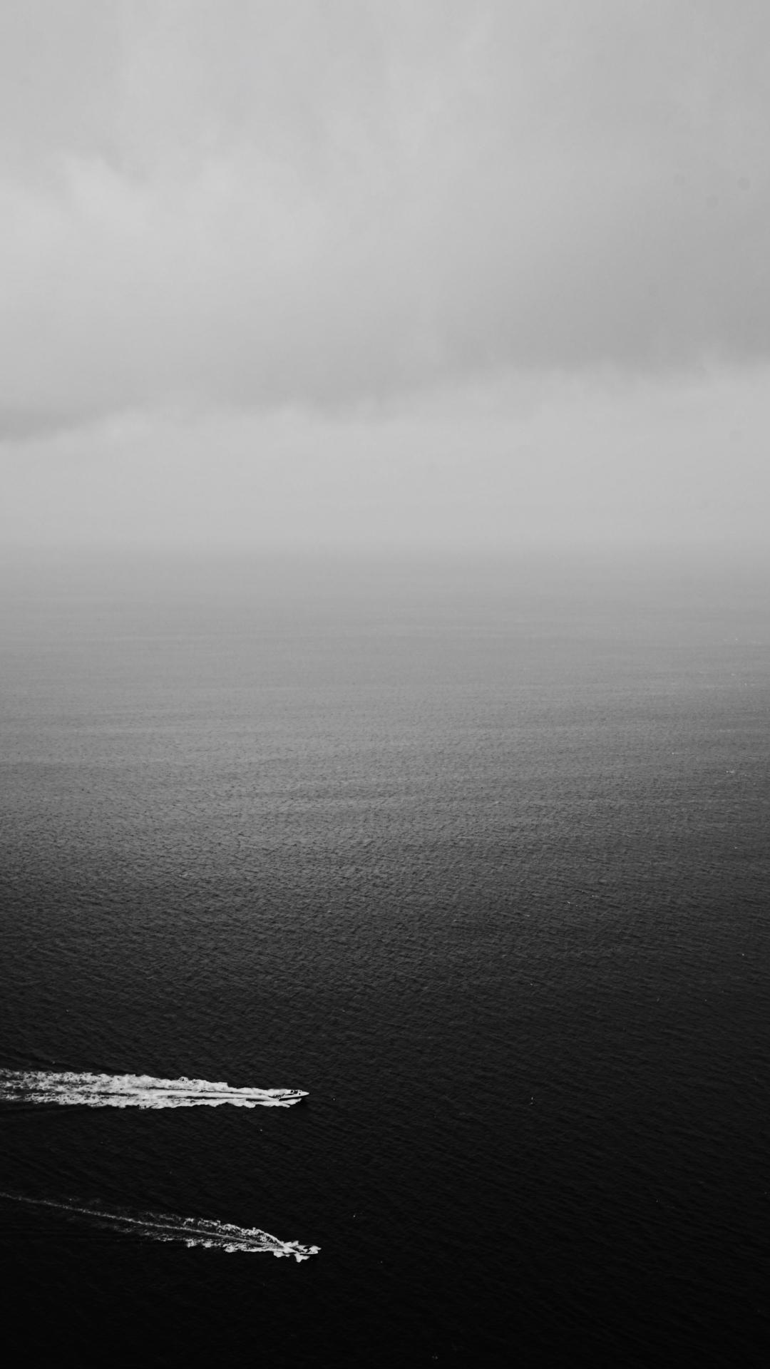 Sea, Sky, Cloud And Dark iPhone Wallpaper Cloud