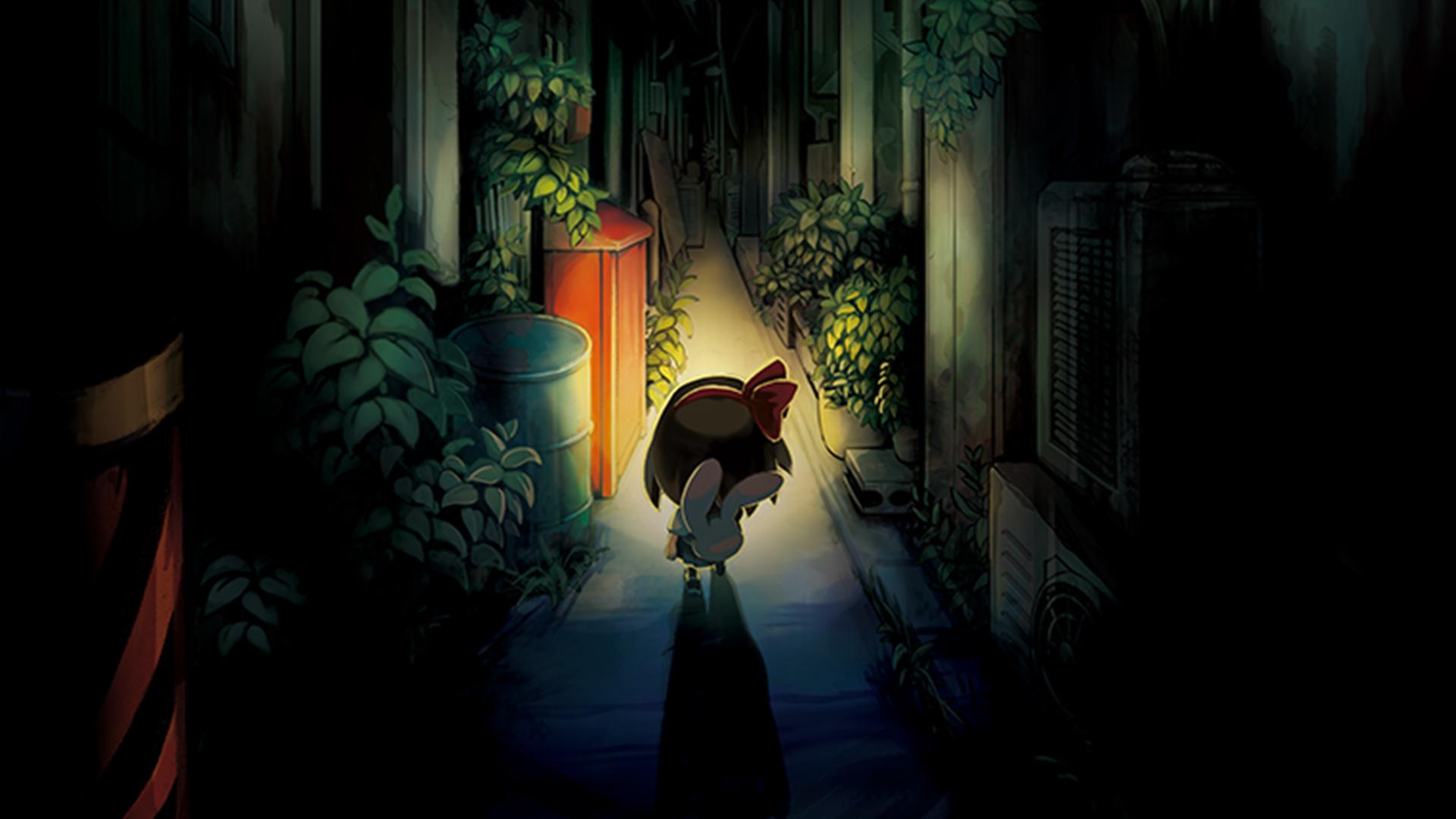 Alley. Wallpaper from Yomawari: Night Alone