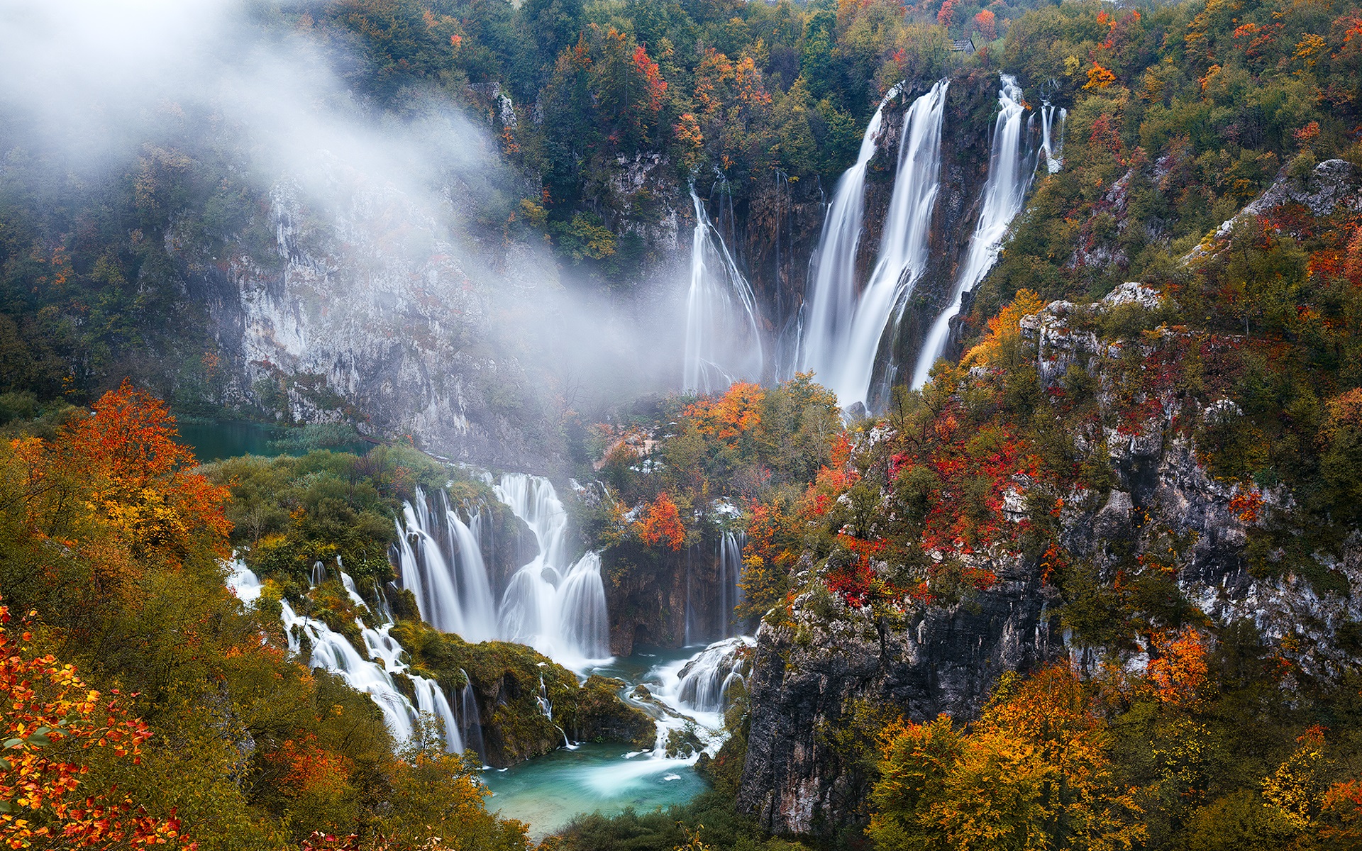 Wallpaper Croatia, Plitvice Lakes National Park, beautiful
