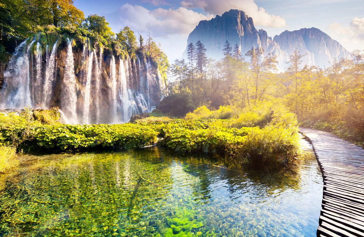 Plitvice Lakes National Park Croatia Widescreen Wallpaper