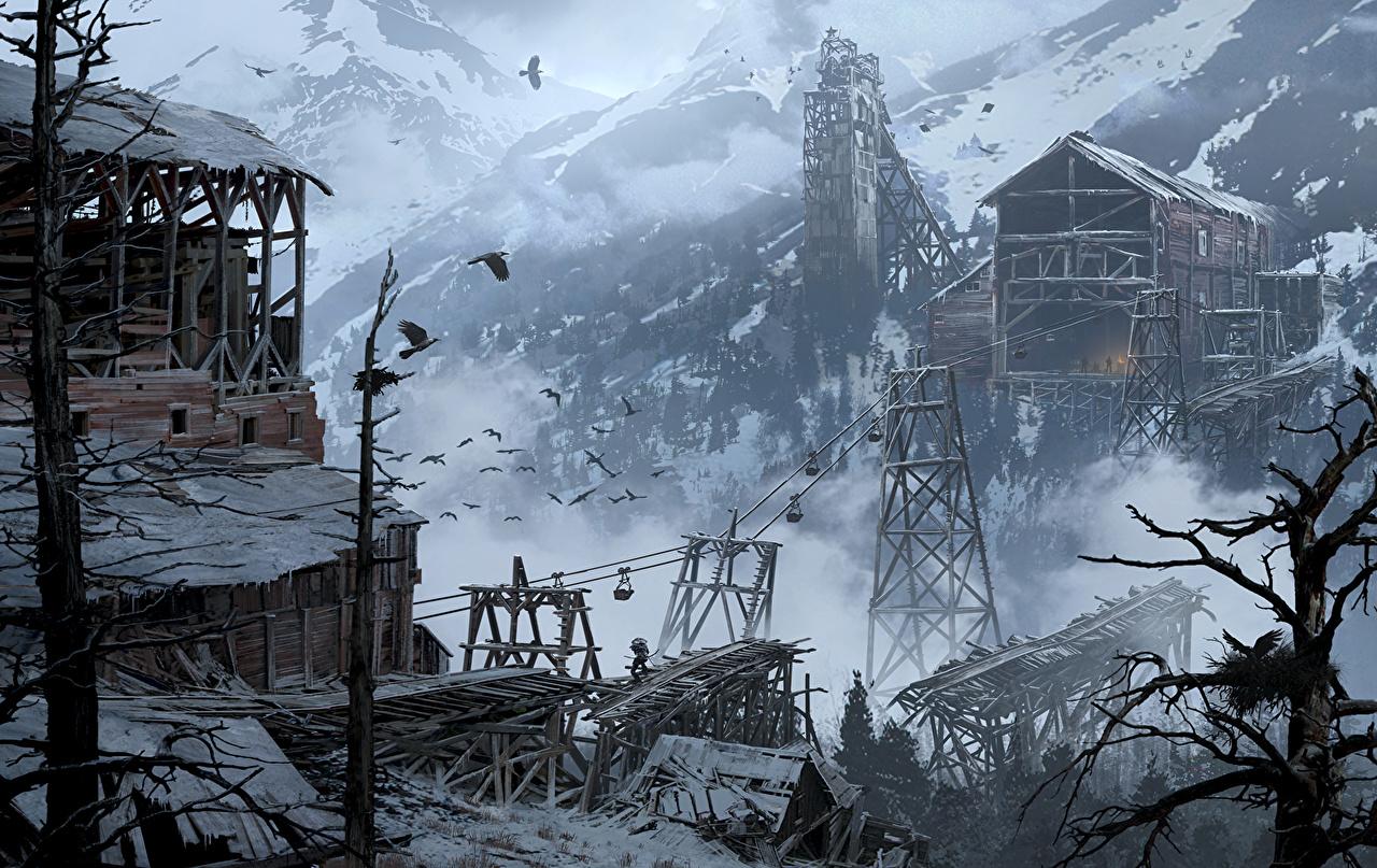 Photo Siberia Rise of the Tomb Raider Village Winter