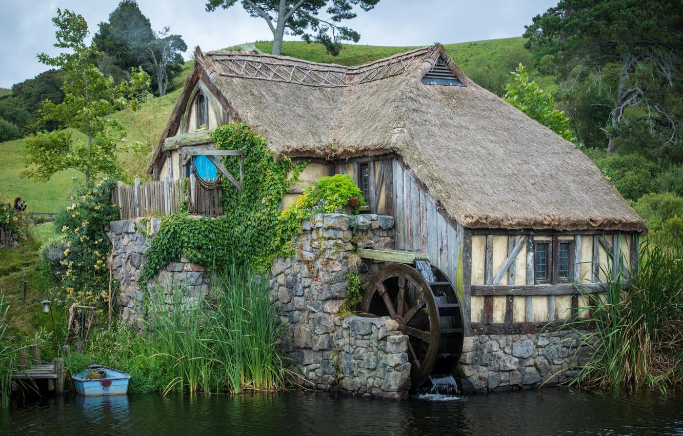 Wallpaper Nature, Movie, Shir, The hobbit, Hobbiton, Water