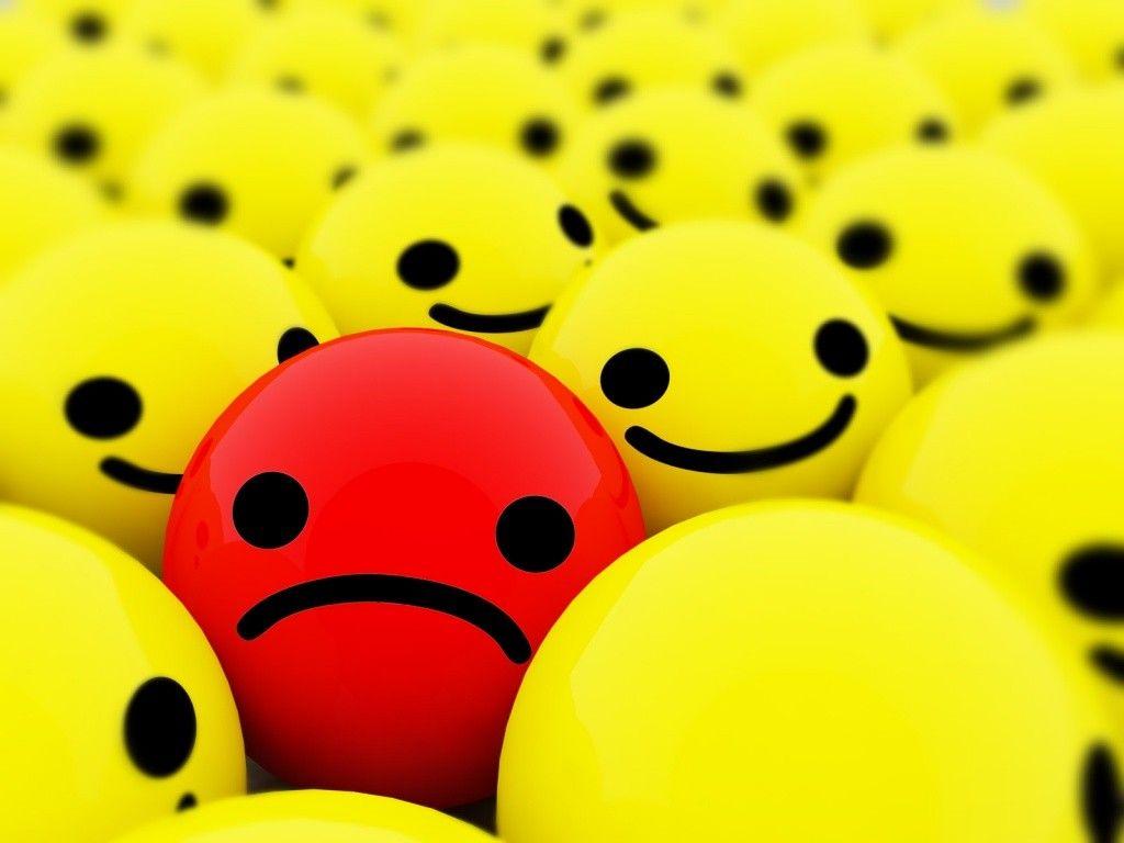 Sad Emoji Wallpaper Face In Happy Faces, HD Wallpaper