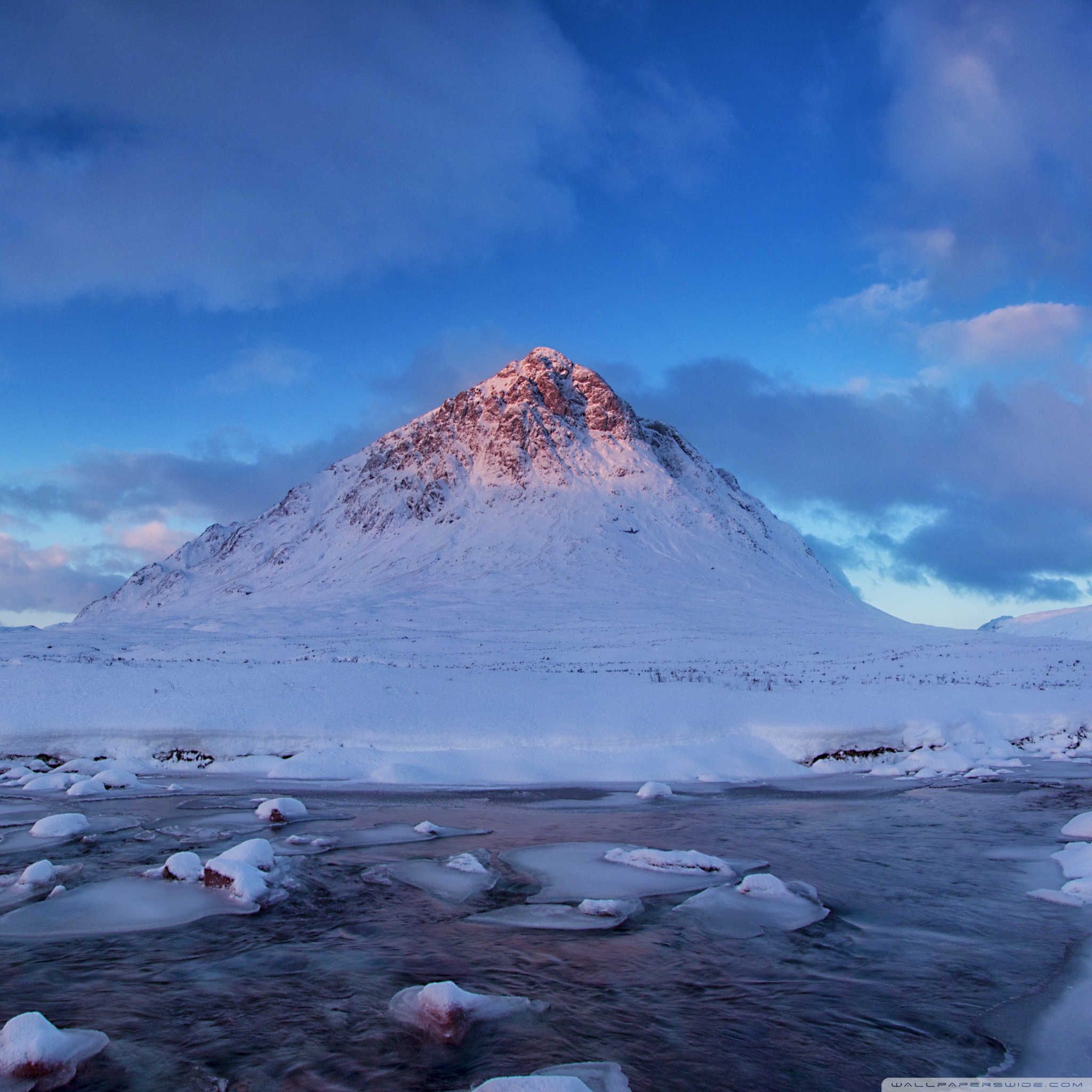 Buachaille Etive Mor Mountain, Winter ❤ 4K HD Desktop