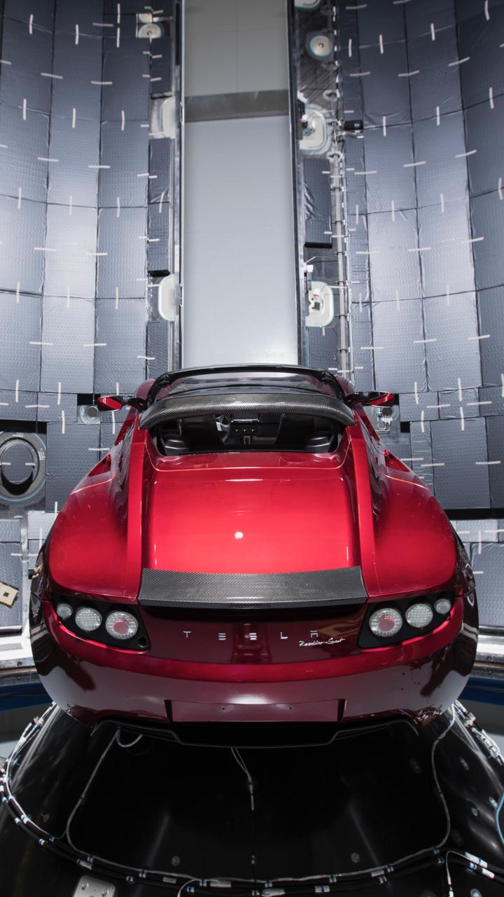 Vehicles Tesla Roadster (720x1280) Wallpaper