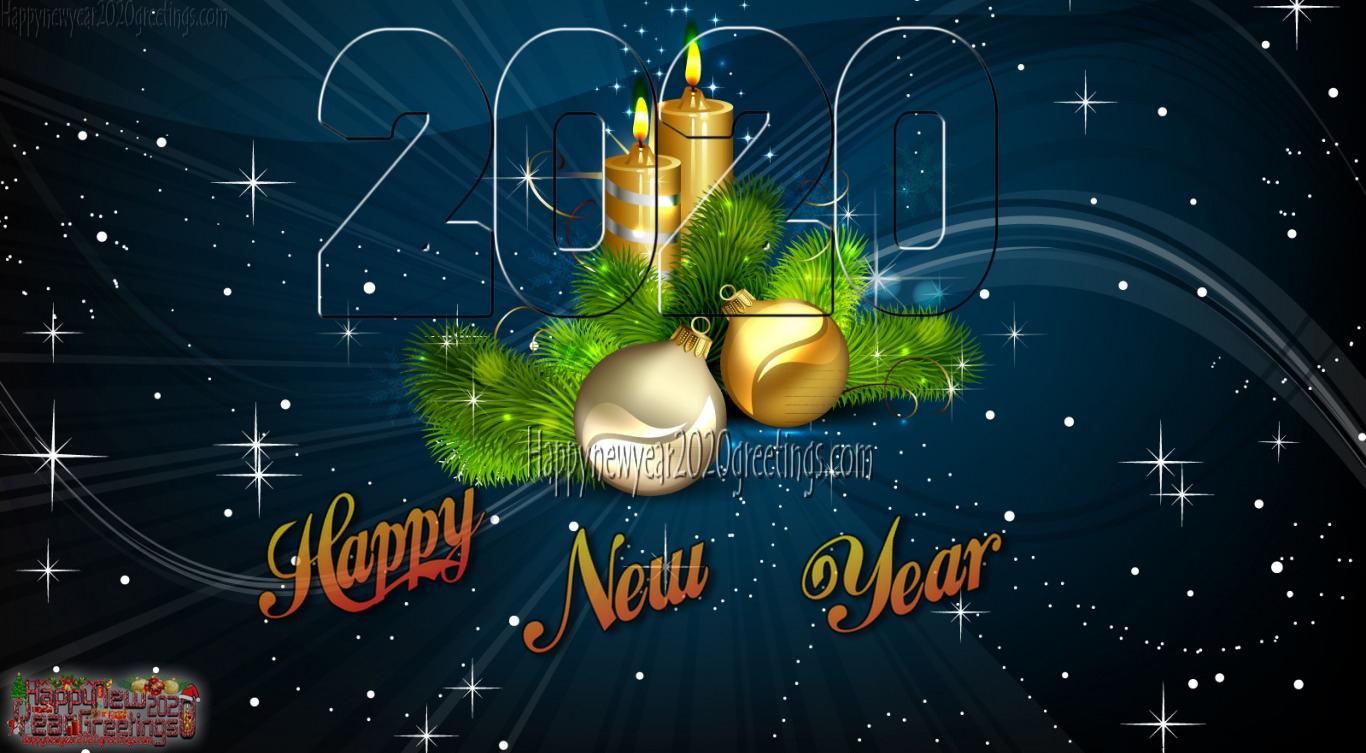 Happy New Year 2020 Colourful HD Wallpaper 4k Download Free