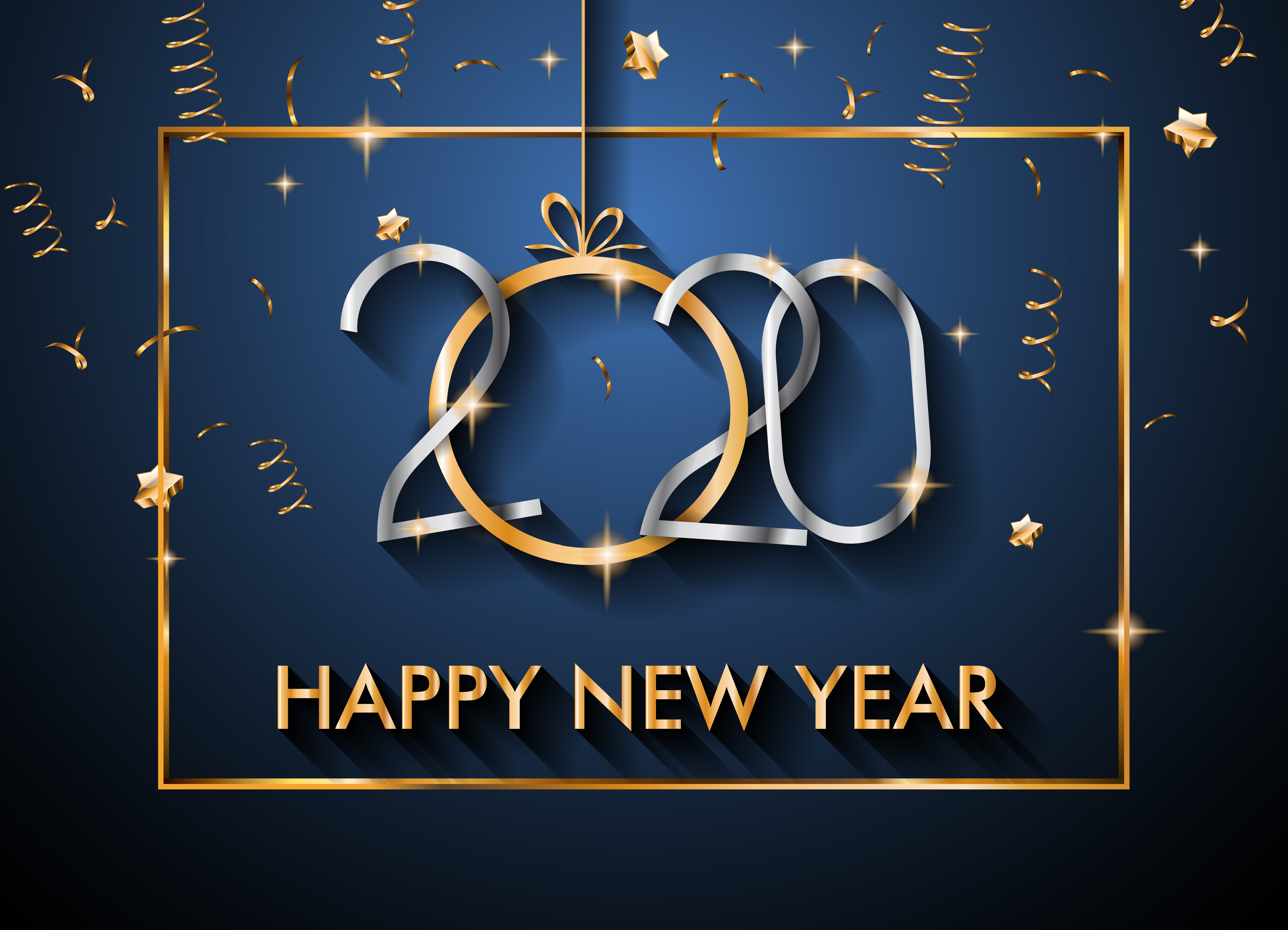 New Year 2020 5k Retina Ultra HD Wallpaper. Background