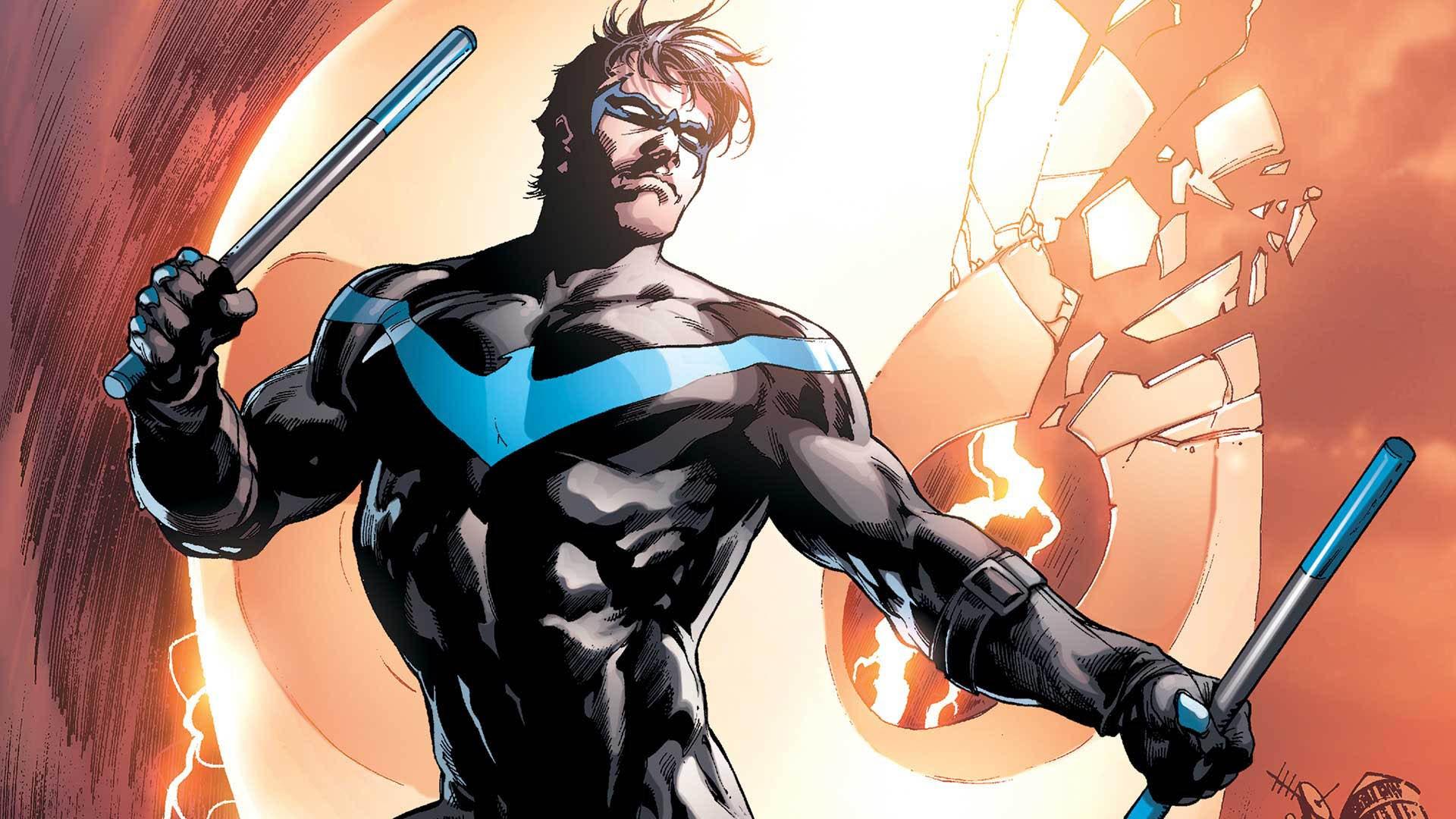 Titans set photo show off Nightwing and Ravager