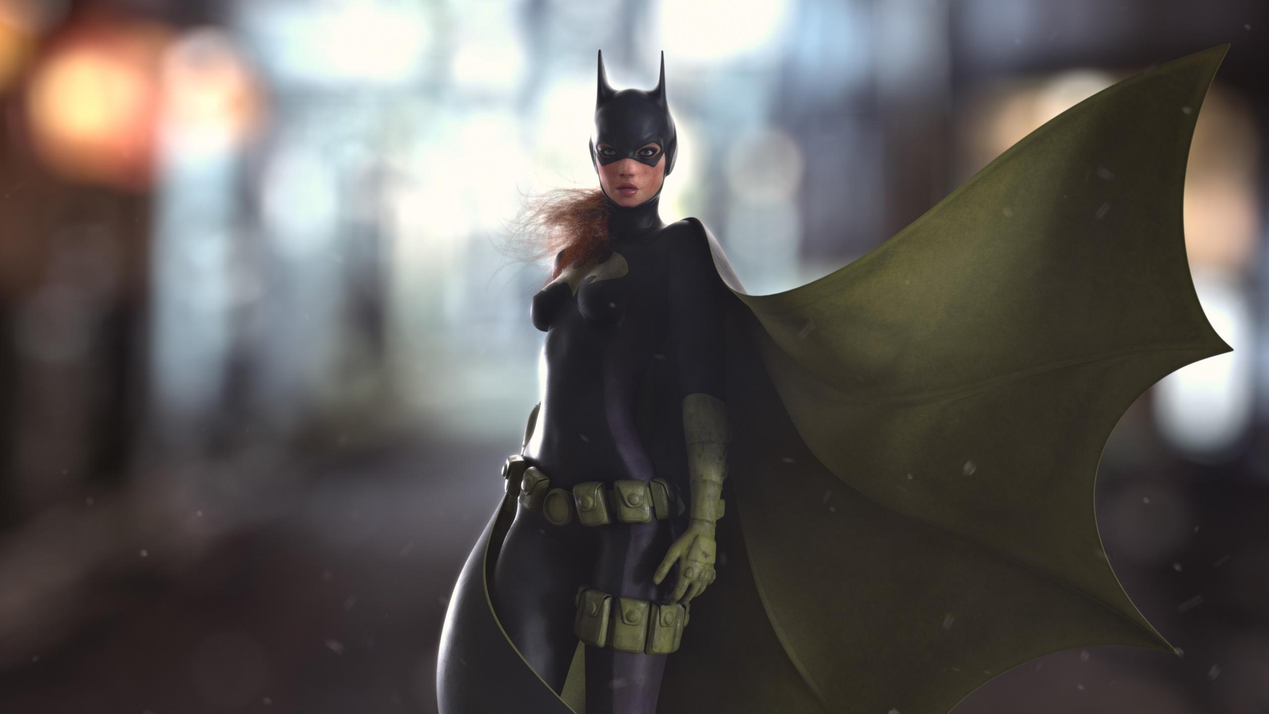 Download 2560x1440 wallpaper batgirl, batwoman, superhero