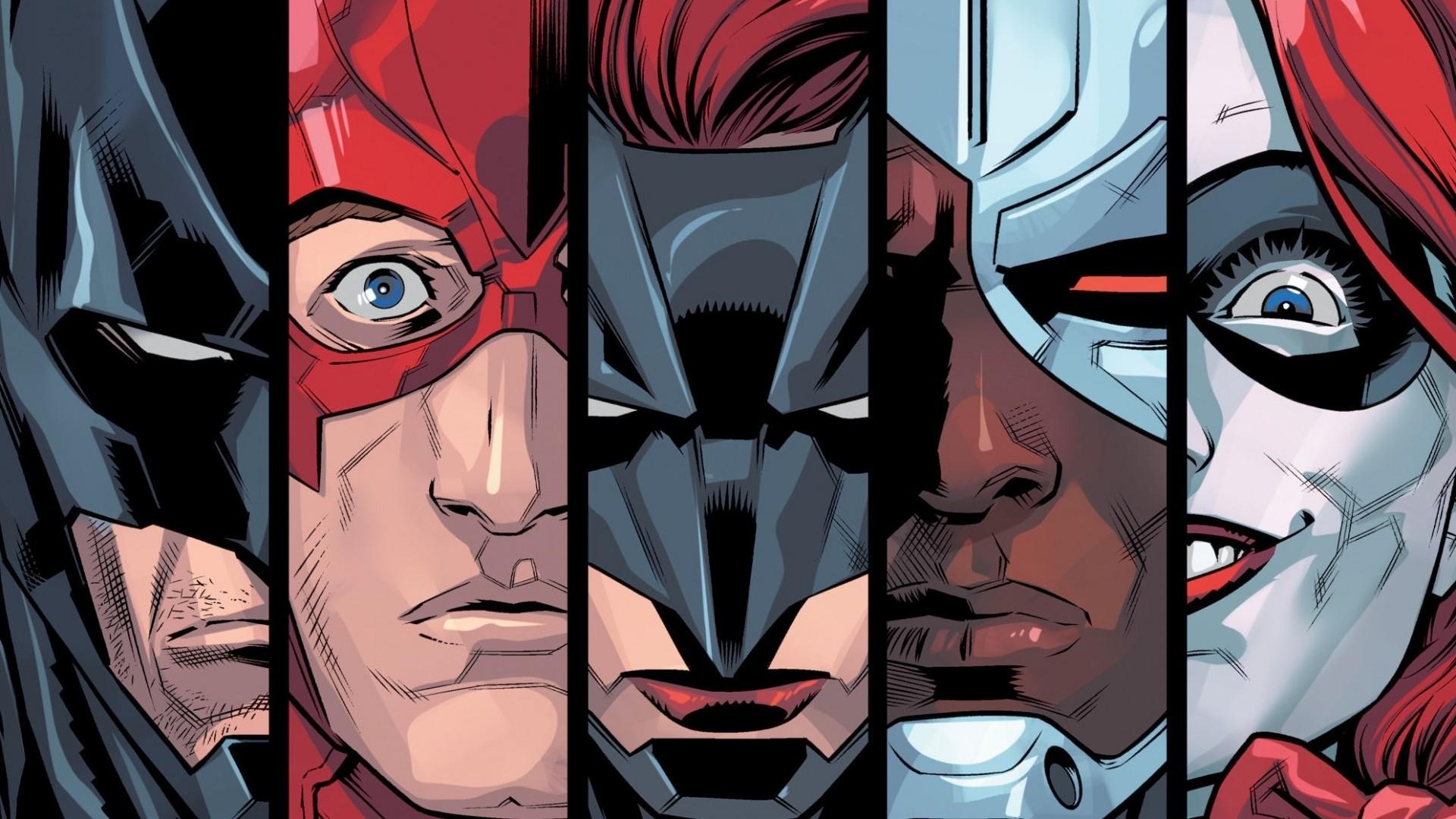 Download 1920x1080 Batwoman, Harley Quinn, Flash, Dc