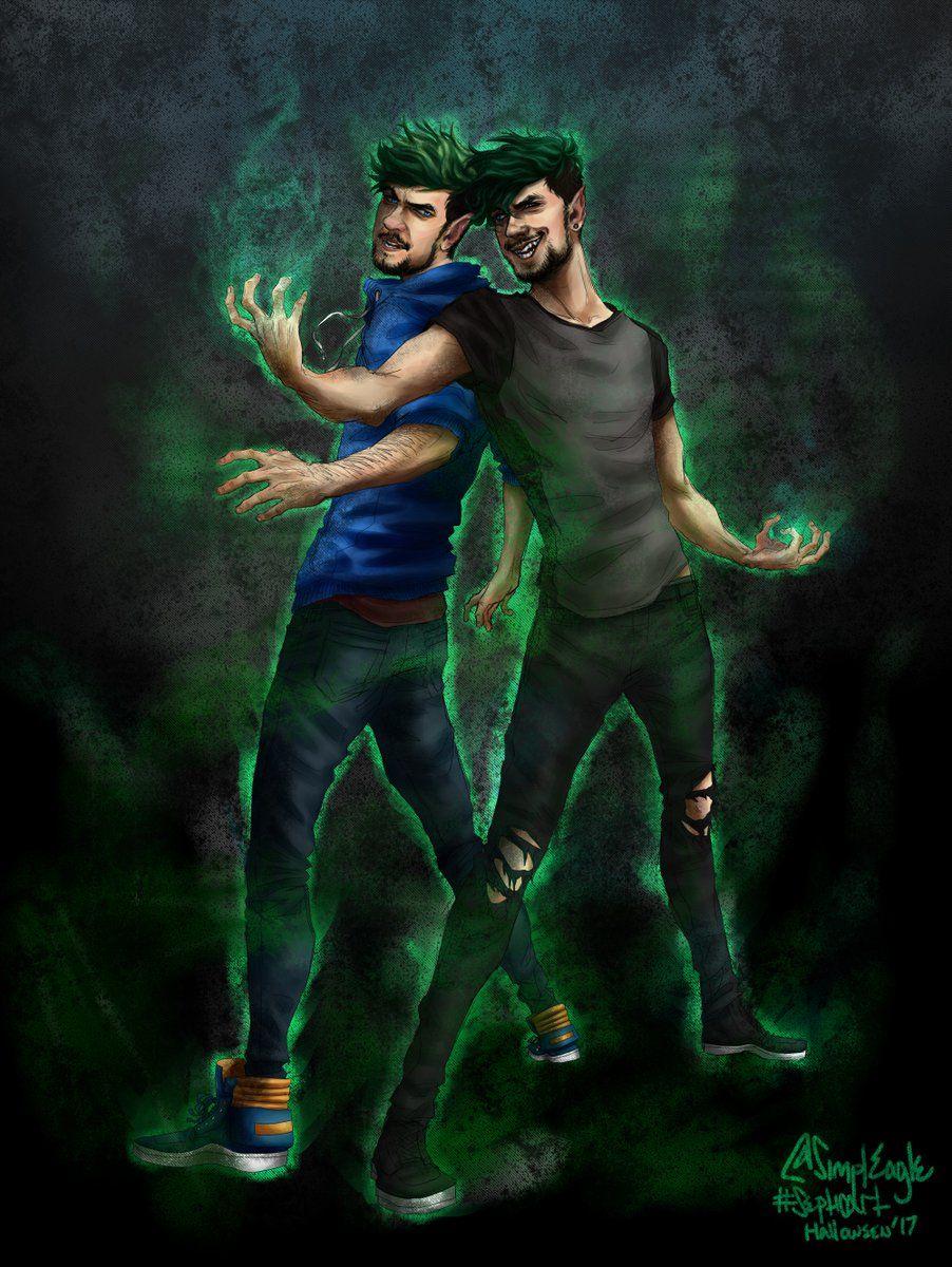 Jacksepticeye and Anti. Jacksepticeye fan art, Darkiplier