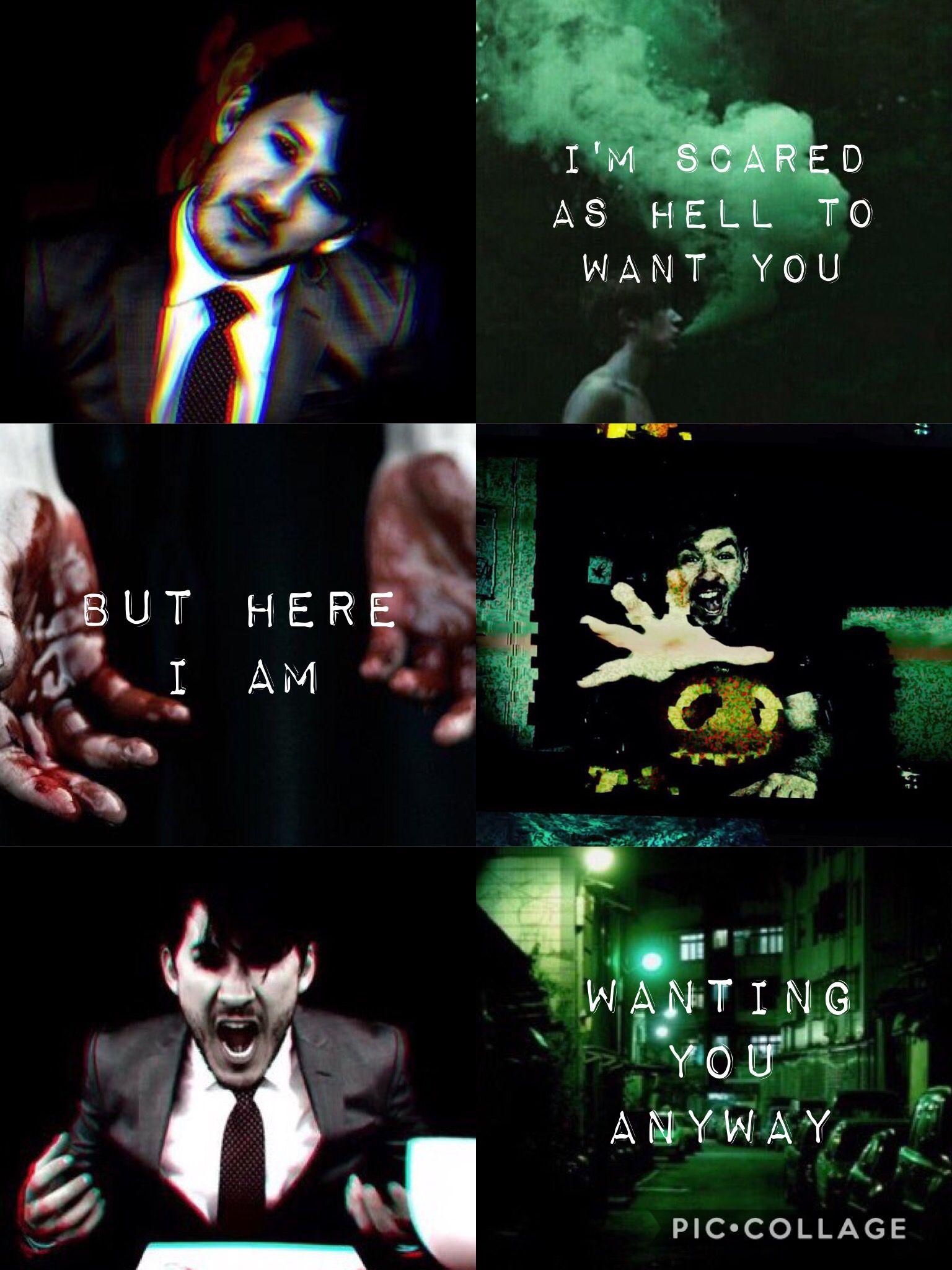 Darkiplier and Antisepticeye, aesthetic. Markiplier