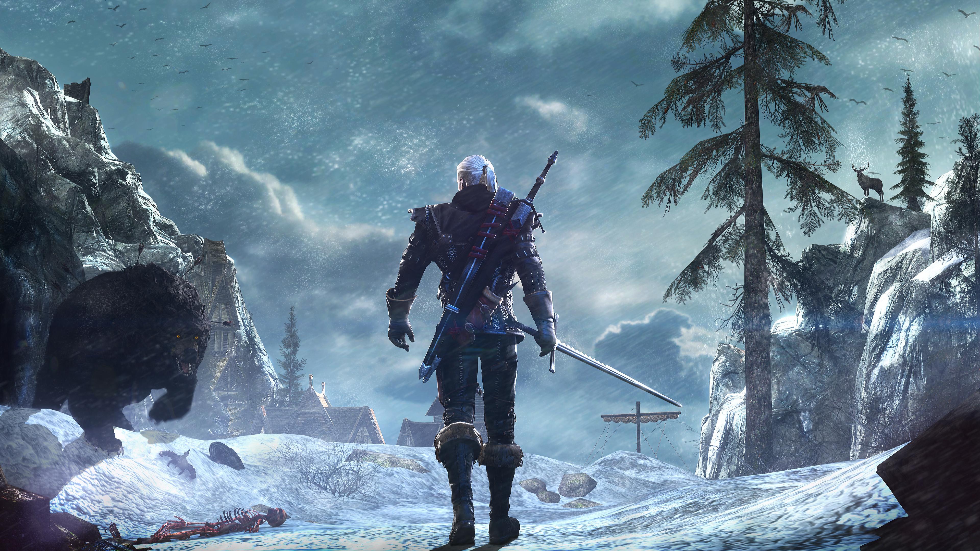 Geralt of Rivia The Witcher 3: Wild Hunt 4K Wallpaper iPhone HD Phone #1500i