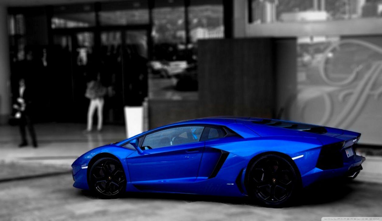 Lamborghini Fire Blue Wallpaper HD