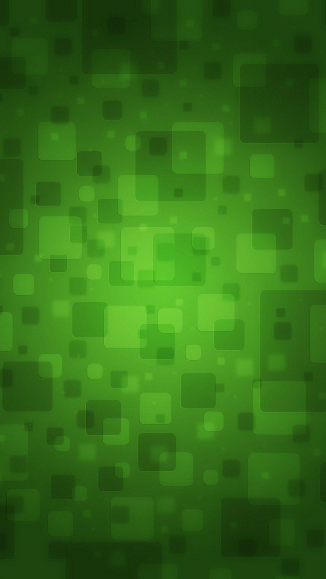 Abstract Green Blocks Android Wallpaper free download