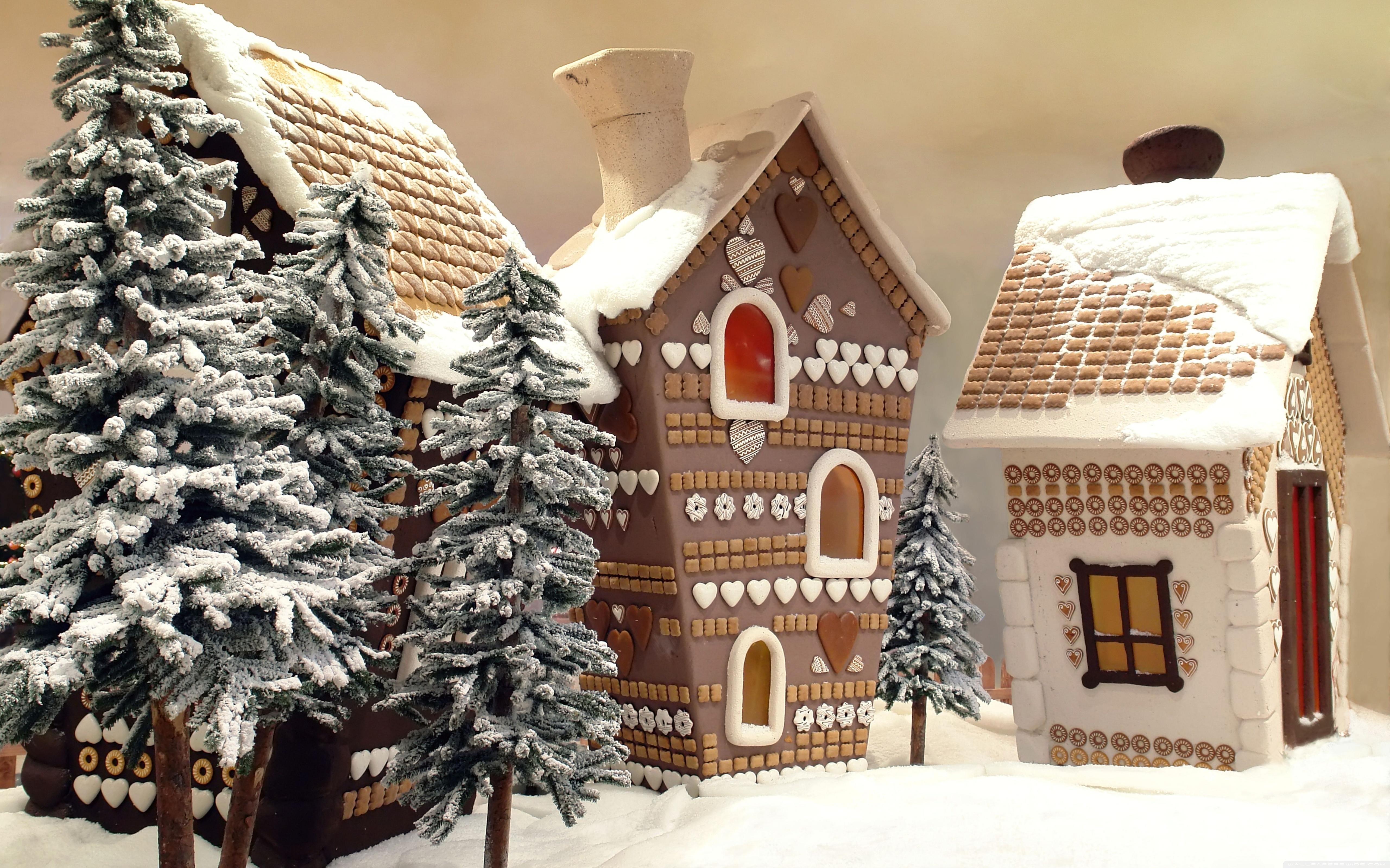 Gingerbread Houses ❤ 4K HD Desktop Wallpaper for 4K Ultra