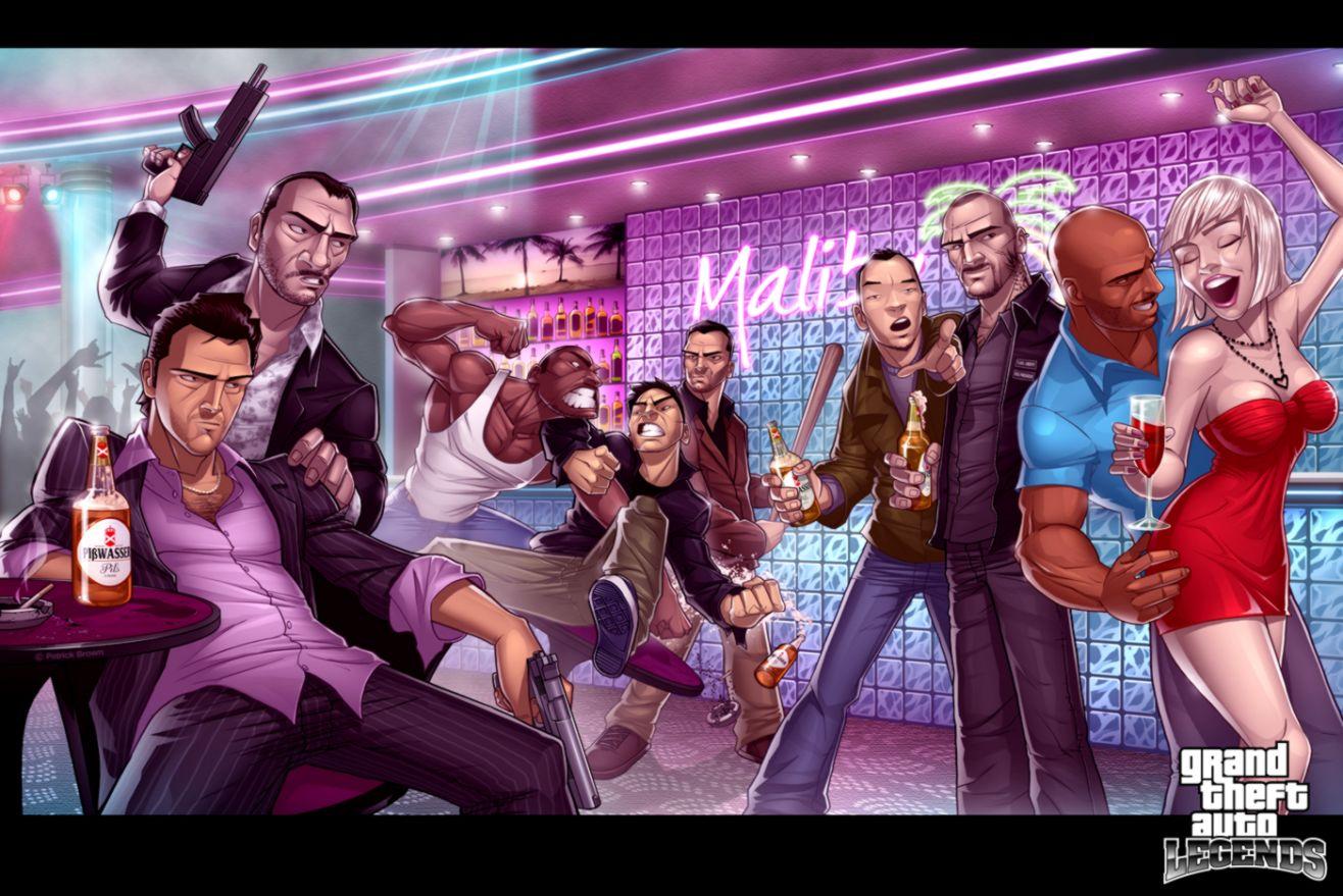 Gta Vice City Artwork Video Games Wallpaper