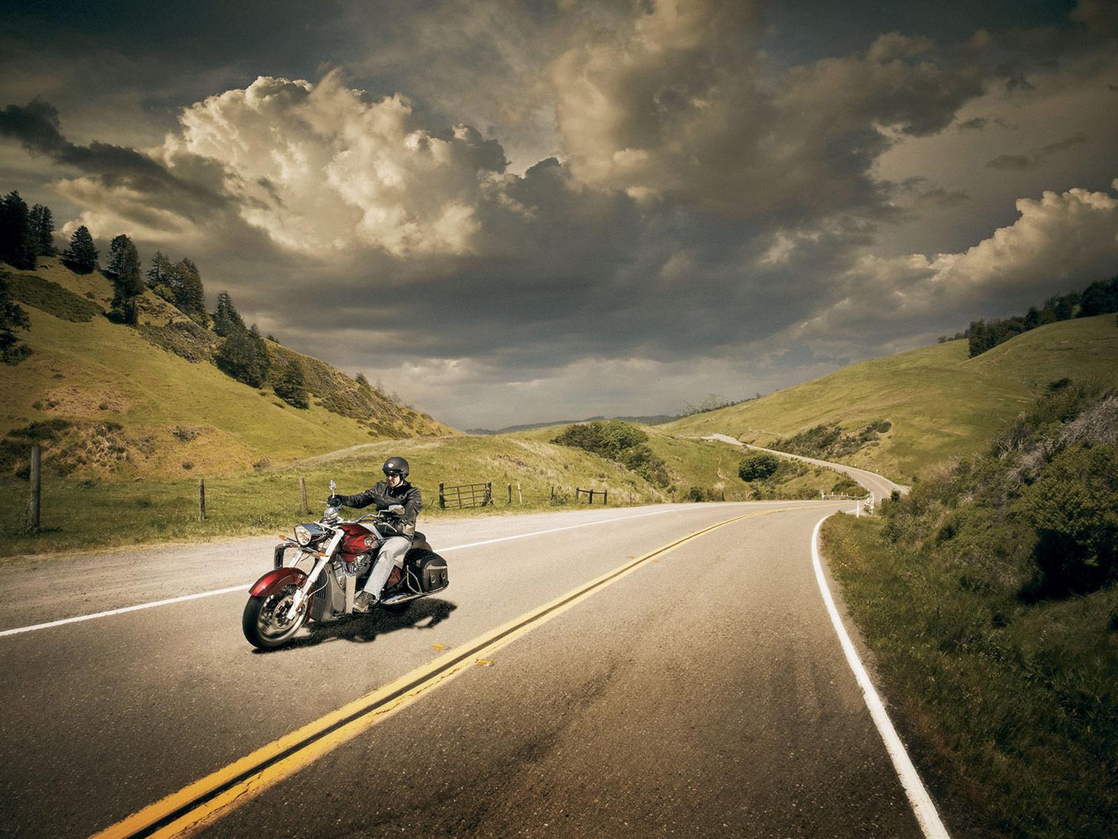 Motorcycle Driving Wallpaper