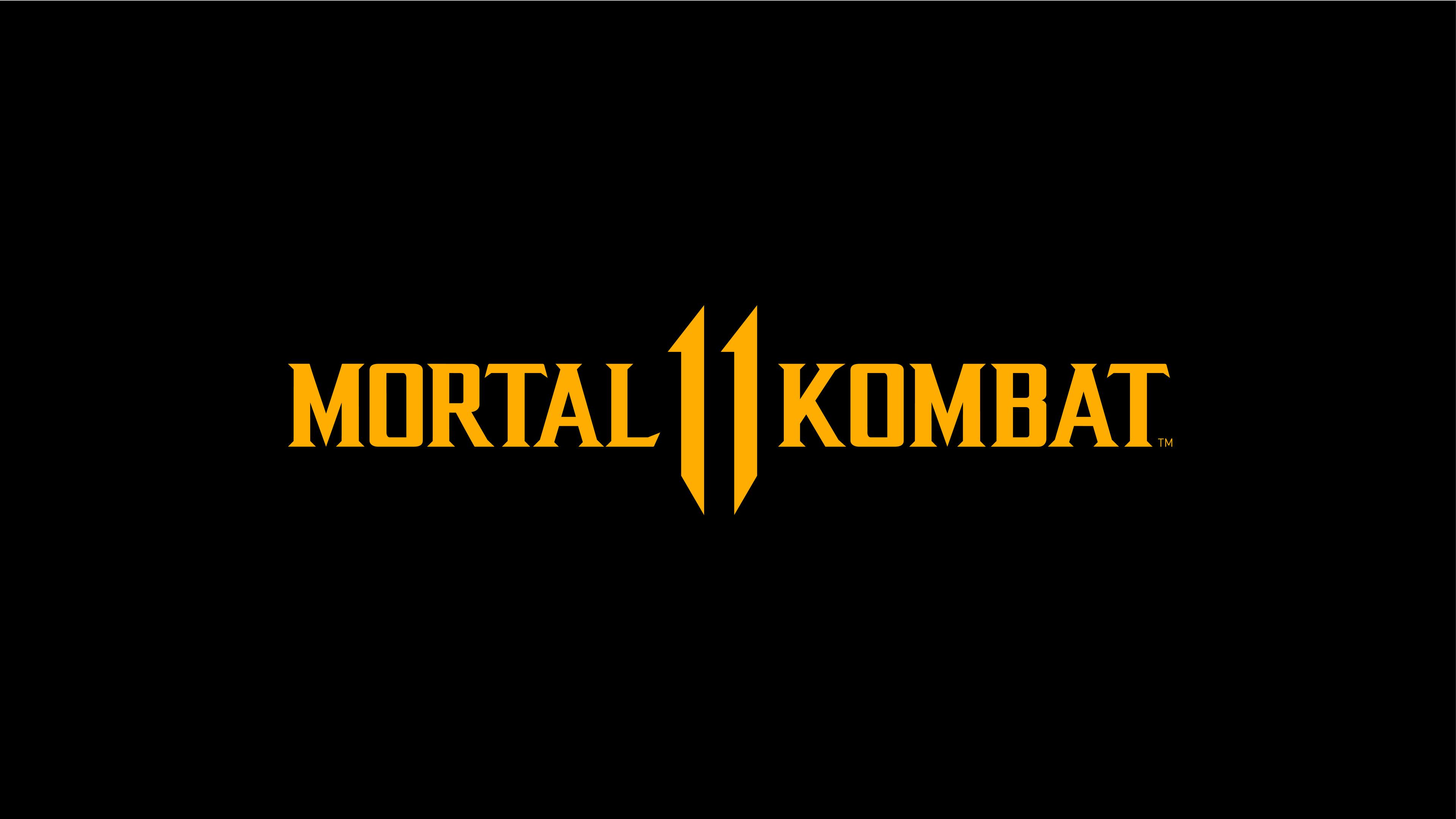 Wallpaper 4k Mortal Kombat 11 Logo Dark Black 4k 2019 games