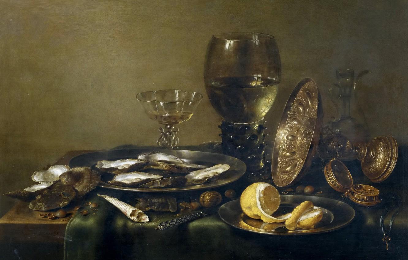 Wallpaper picture, Willem Claesz Heda, Still life with a