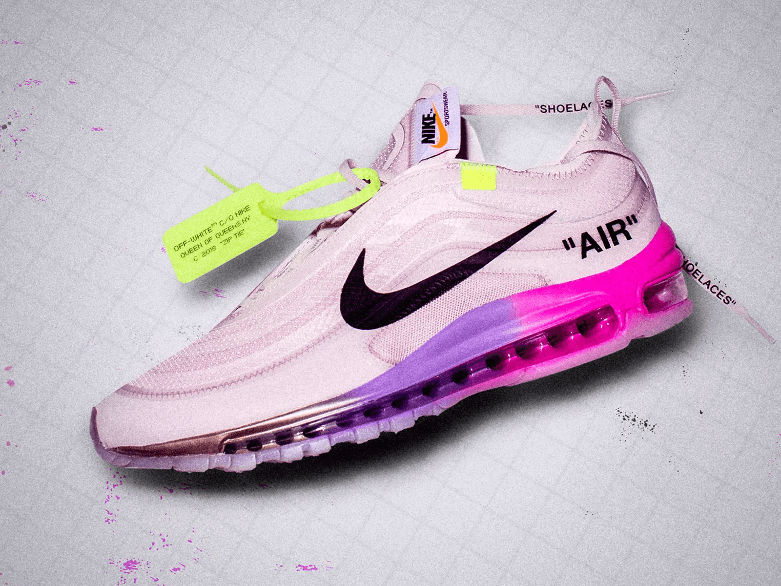 The Virgil Abloh x Nike Air Max 97 SW was released in the US