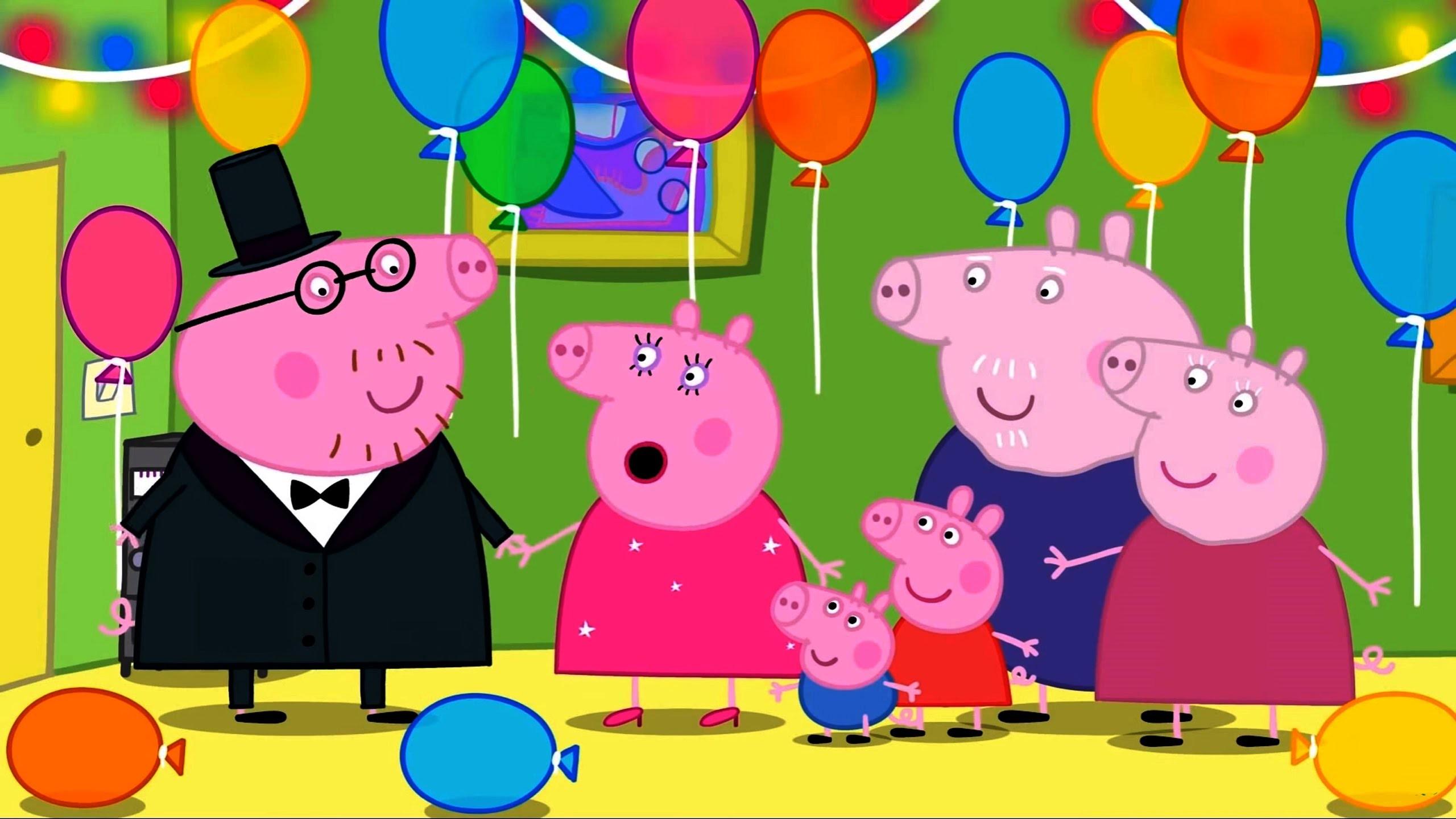 Peppa Pig for Kids Peppa Pig Coloring Games Peppa Pig daddy pig mummy Birthday day