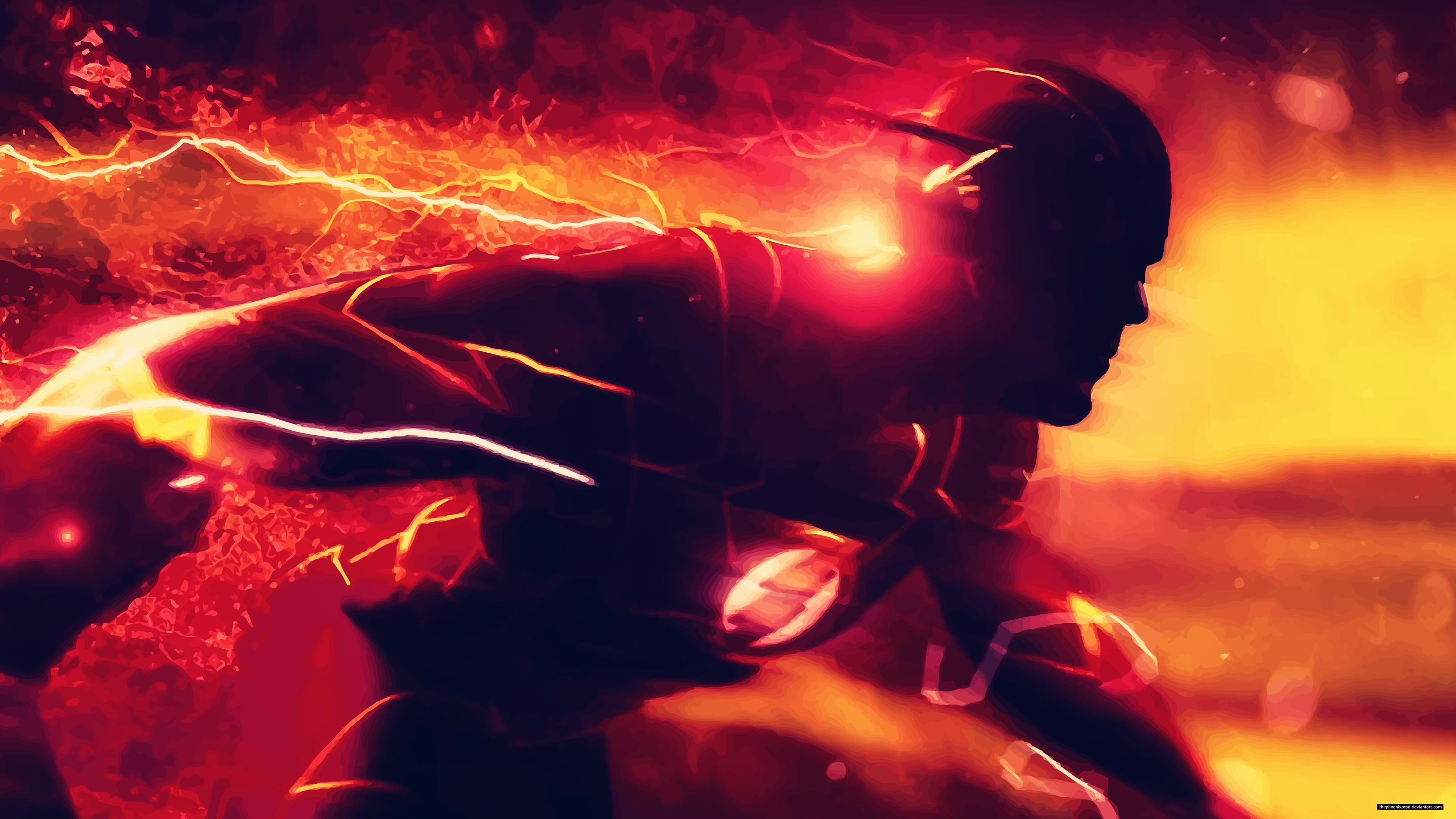 The Flash digital wallpaper HD wallpaper