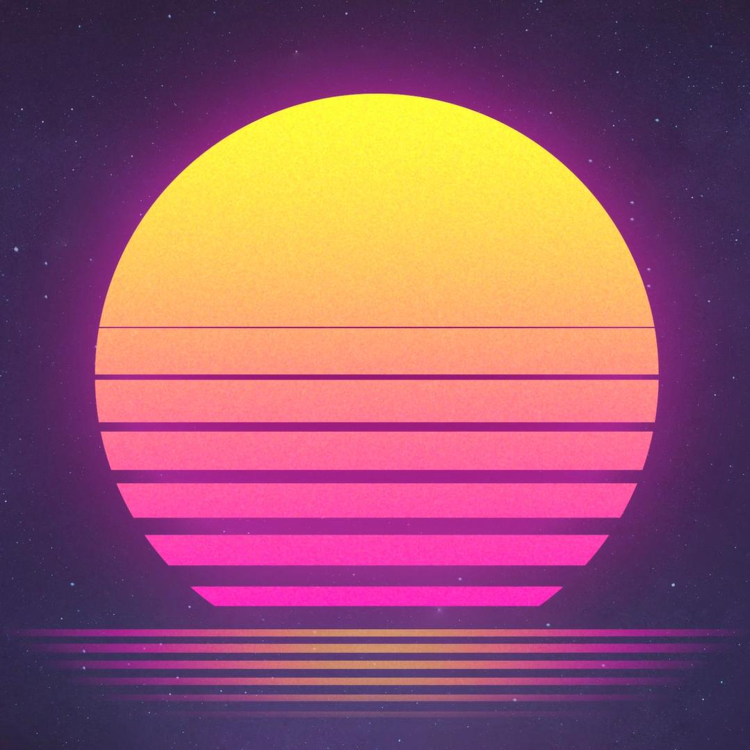 Фон retro wave