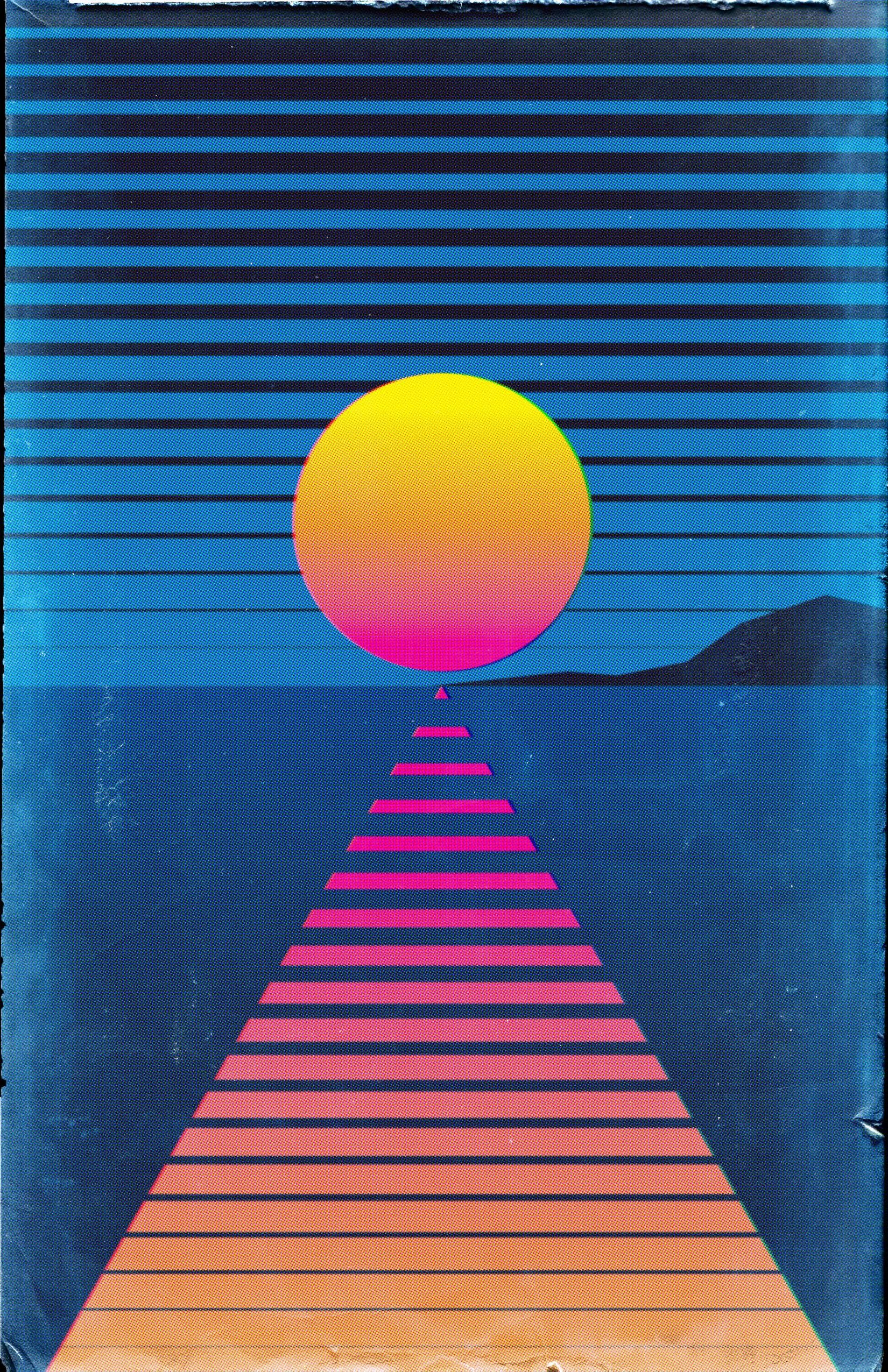 Quick Retrowave Poster #outrun. Wallpaper iphone neon, Wallpaper