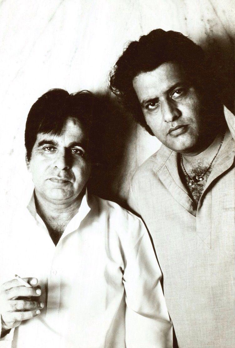 Dilip Kumar and Manoj Kumar. Vintage bollywood, Bollywood