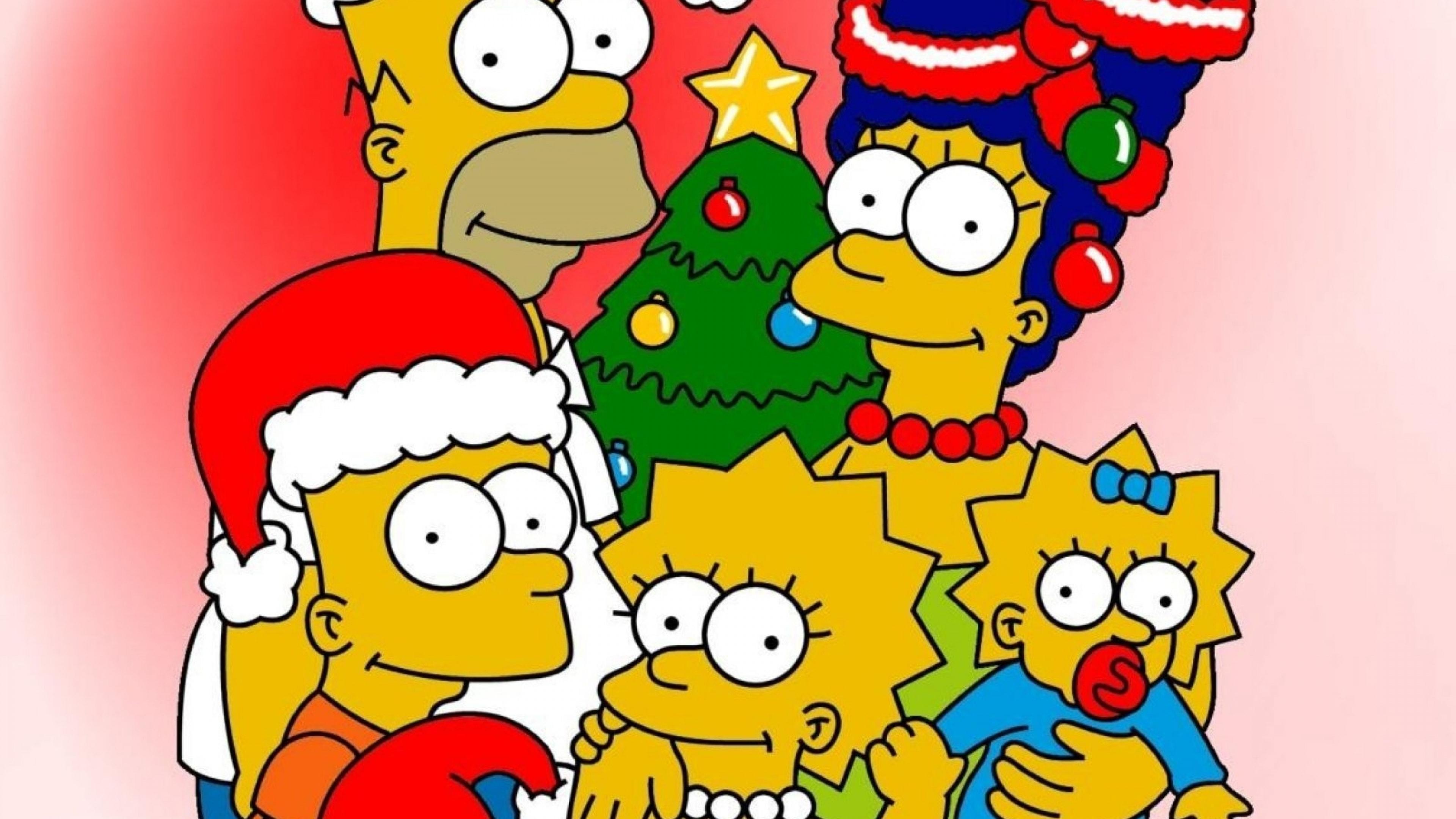 New Year Christmas Simpsons Wallpaper and Free