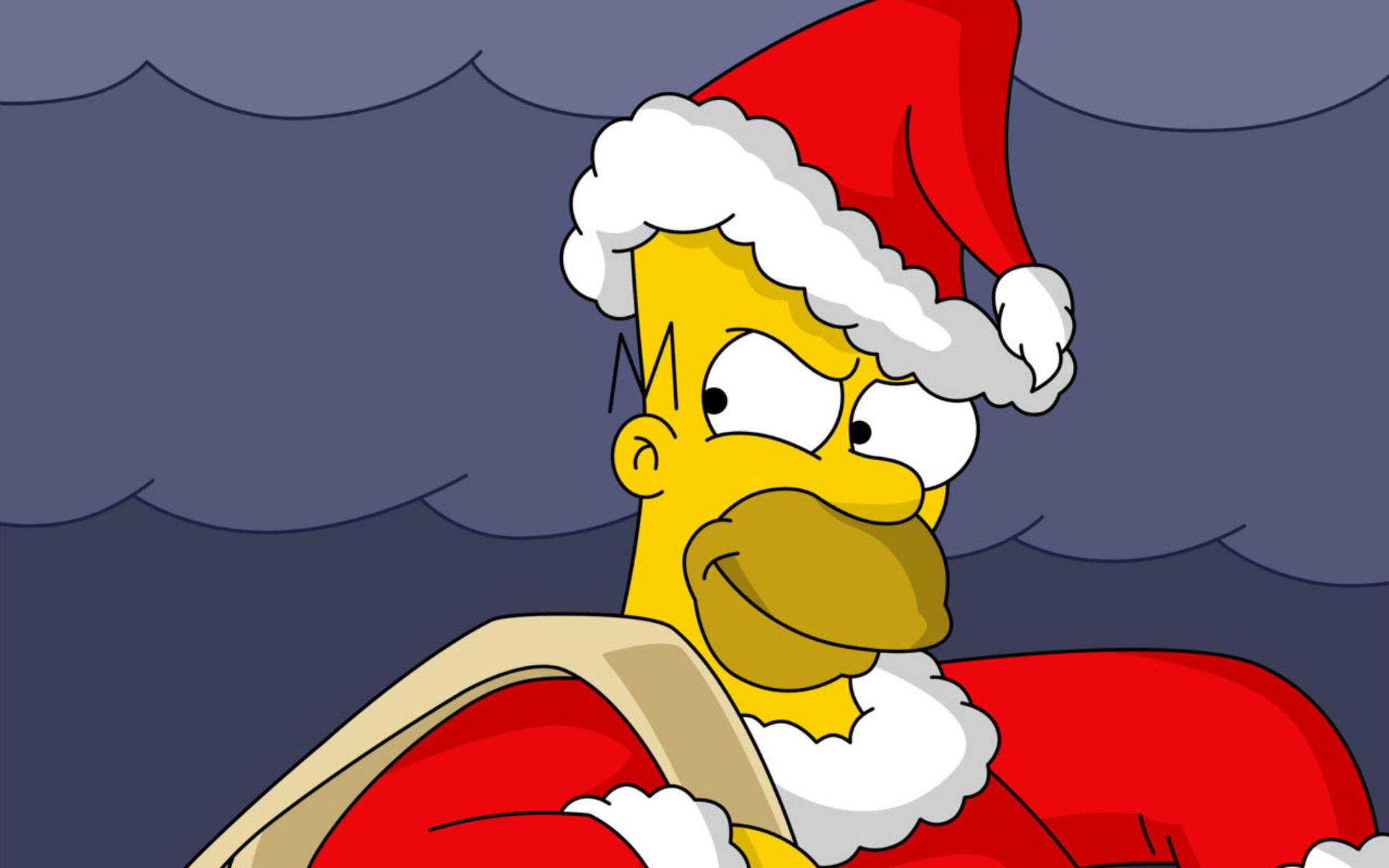 Christmas, wallpaper, simpson, simpsons, gallery, homer