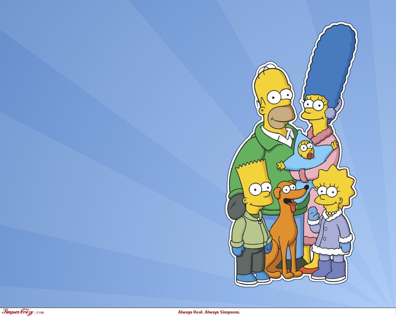 Simpsons Christmas wallpaper!