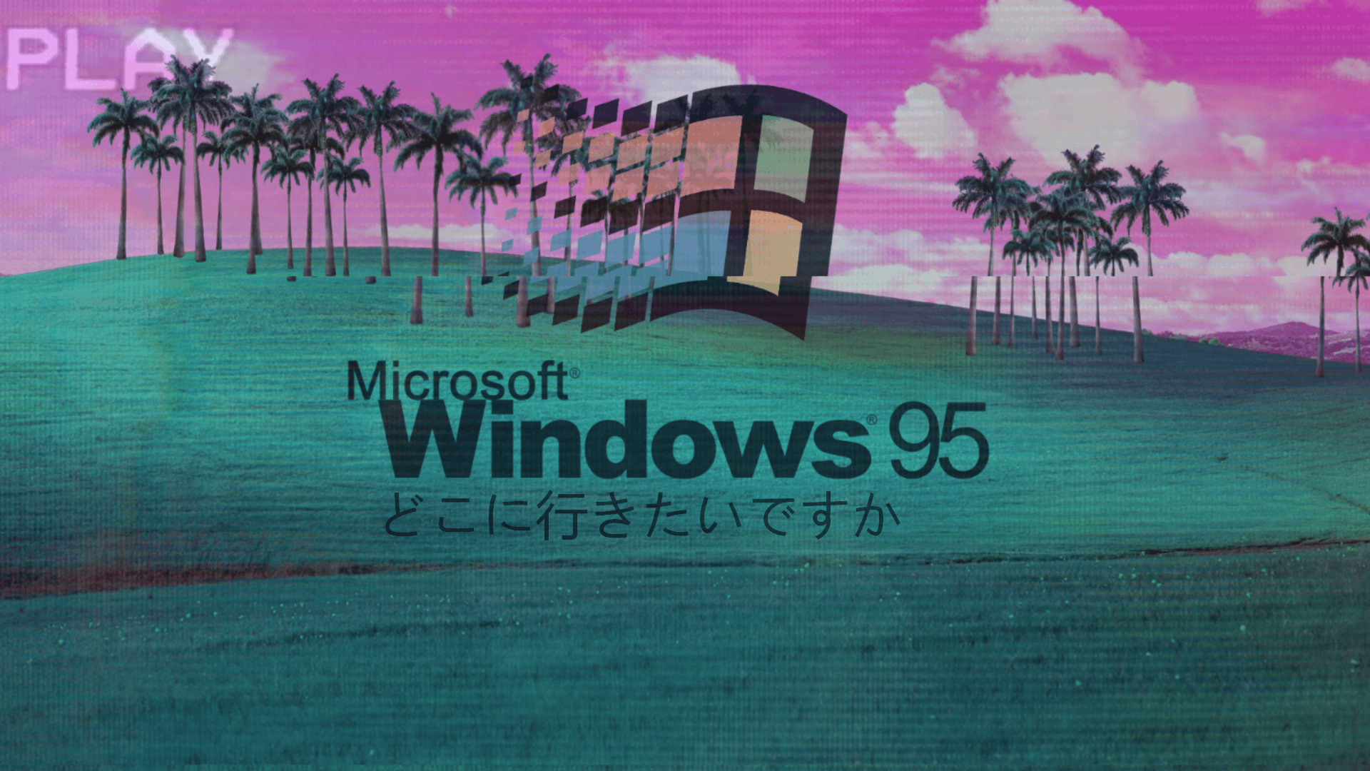 Aesthetic Windows 95 [1920x1080]. Vaporwave wallpaper, Aesthetic desktop wallpaper, 80s aesthetic wallpaper