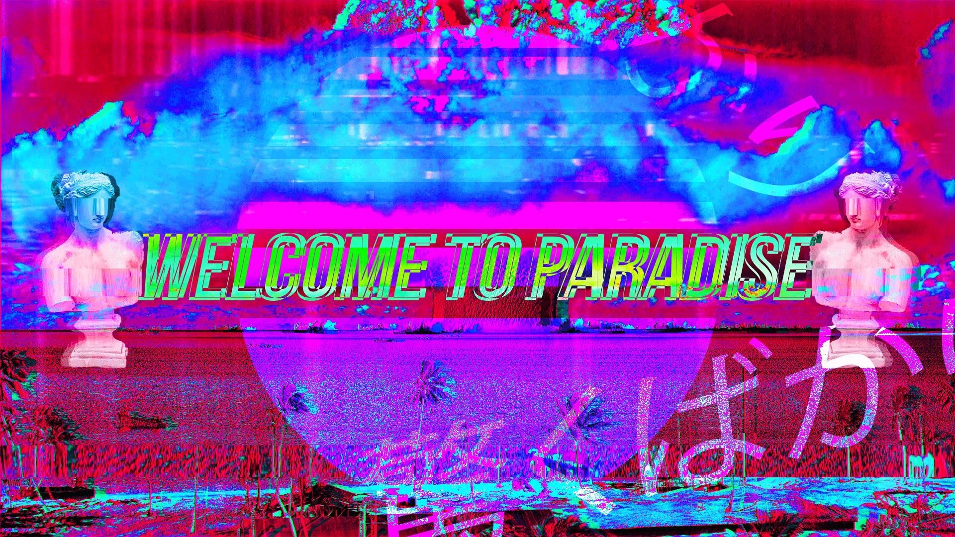 Free Download Vaporwave Background Welcome To