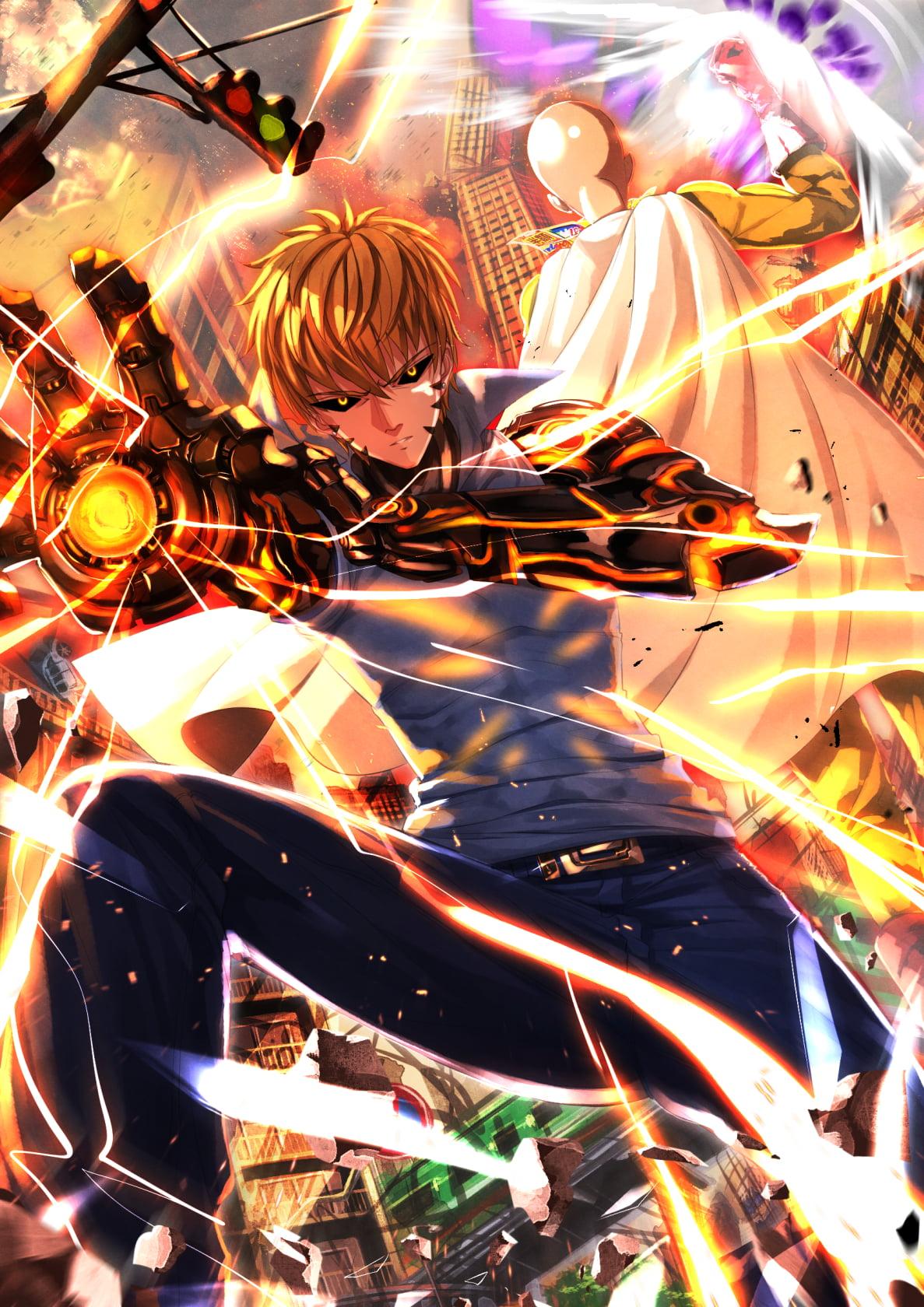 Saitama And Genus Of One Punch Man, One Punch Man, Genos HD